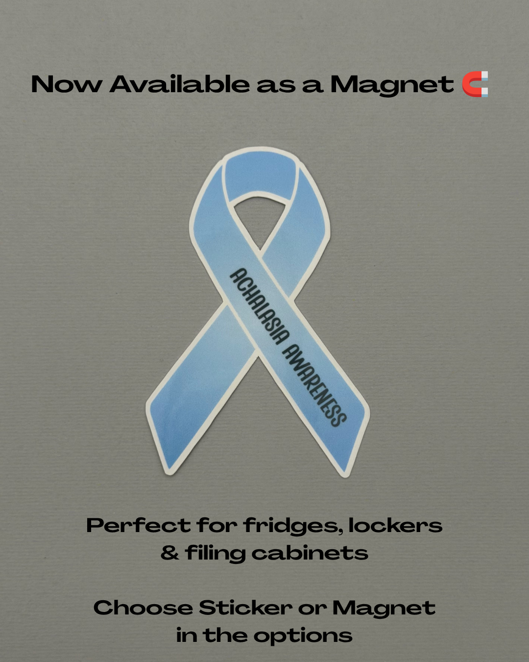 Achalasia Awareness Ribbon Sticker or Magnet