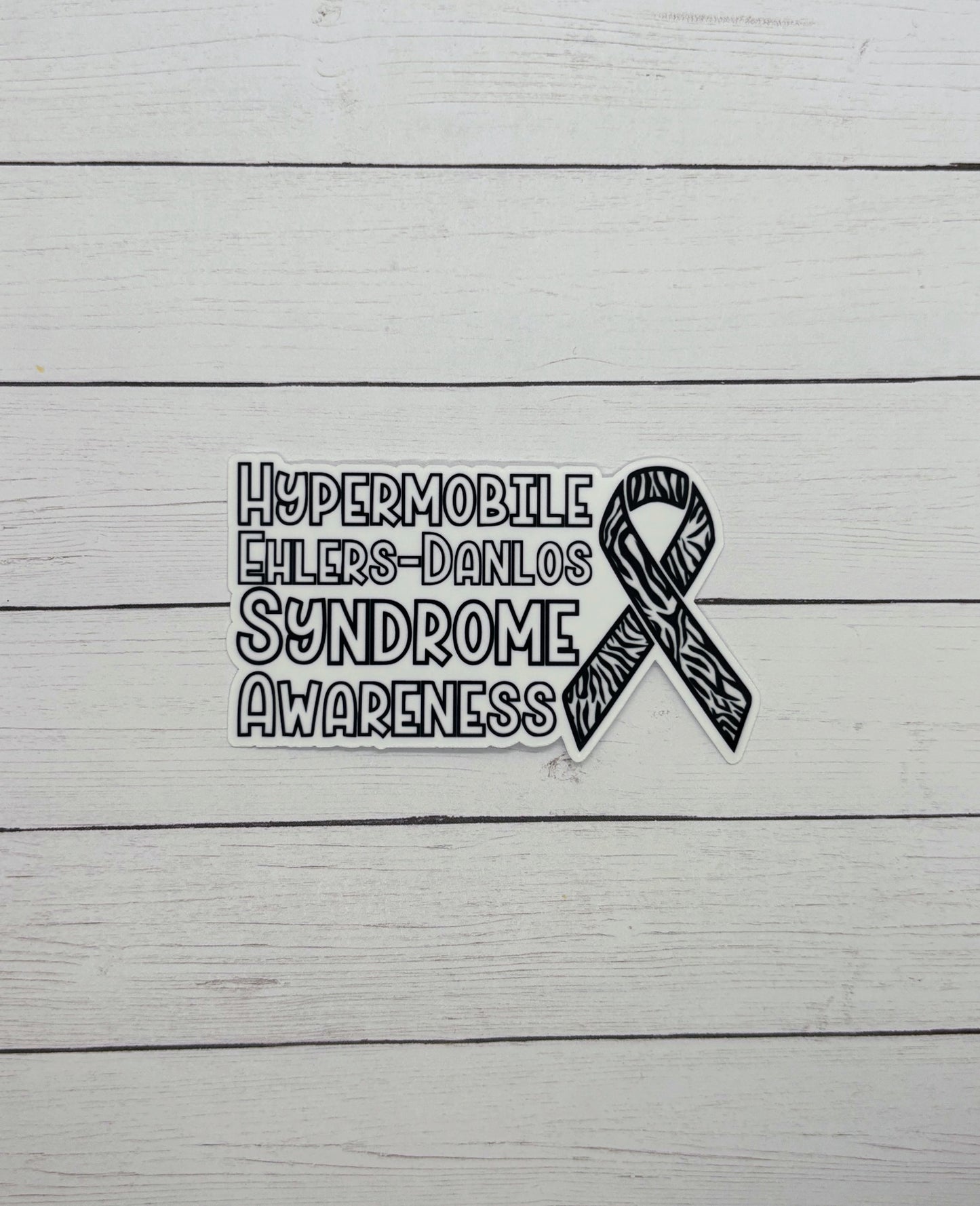 Hypermobile Ehlers–Danlos Syndrome Awareness with Ribbon Sticker