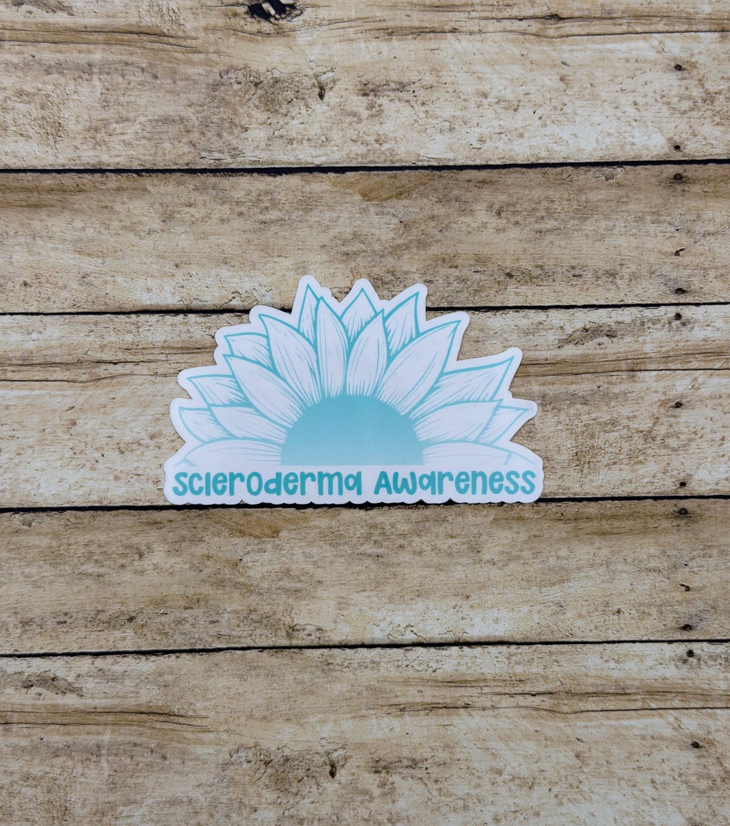 Scleroderma Awareness Sunflower Sticker or Magnet
