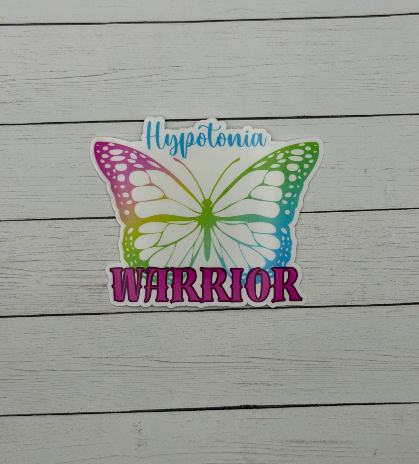 Hypotonia Warrior Butterfly Sticker