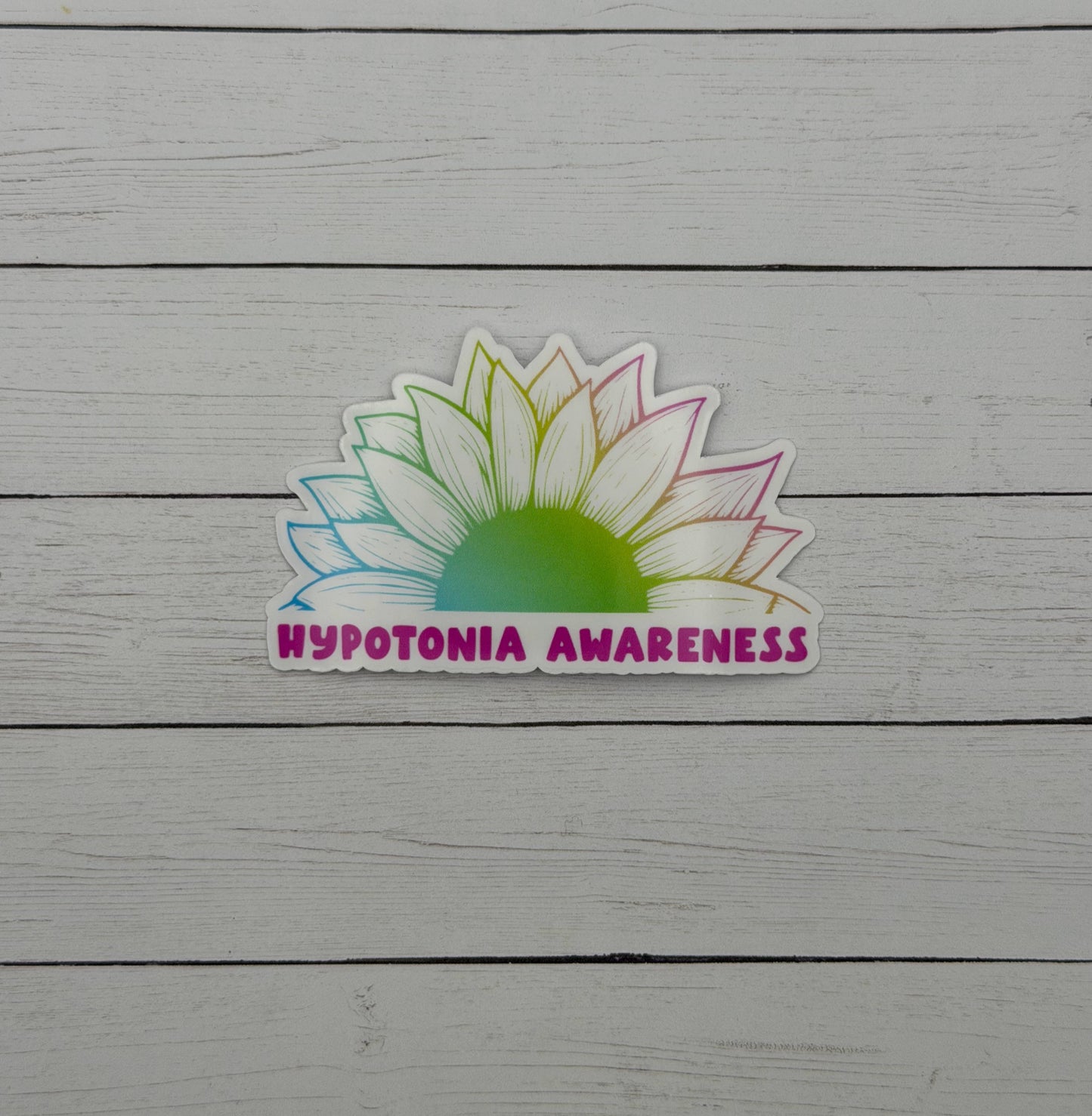 Hypotonia Sunflower Awareness Sticker