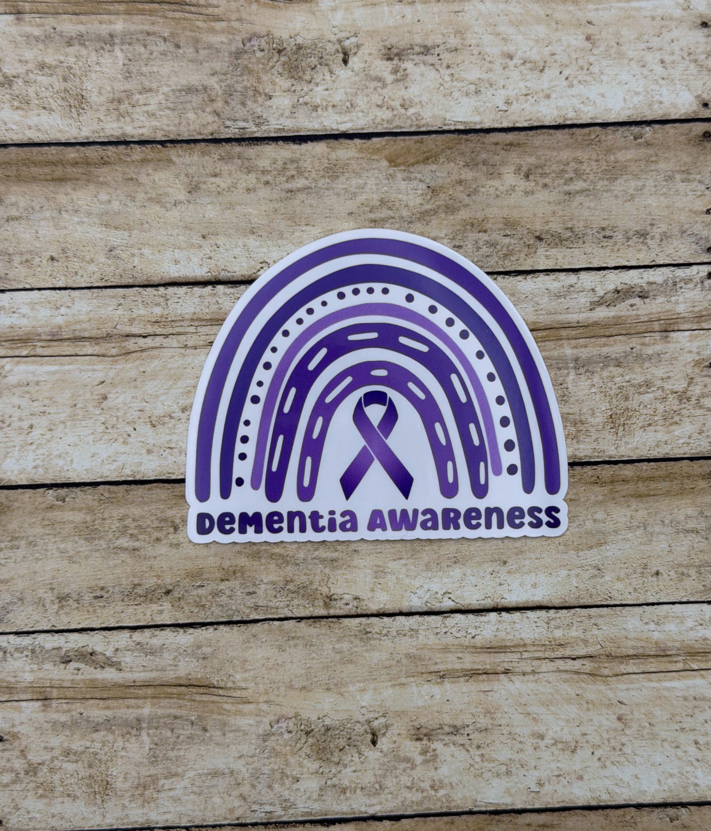 Dementia Awareness Rainbow Sticker or Magnet