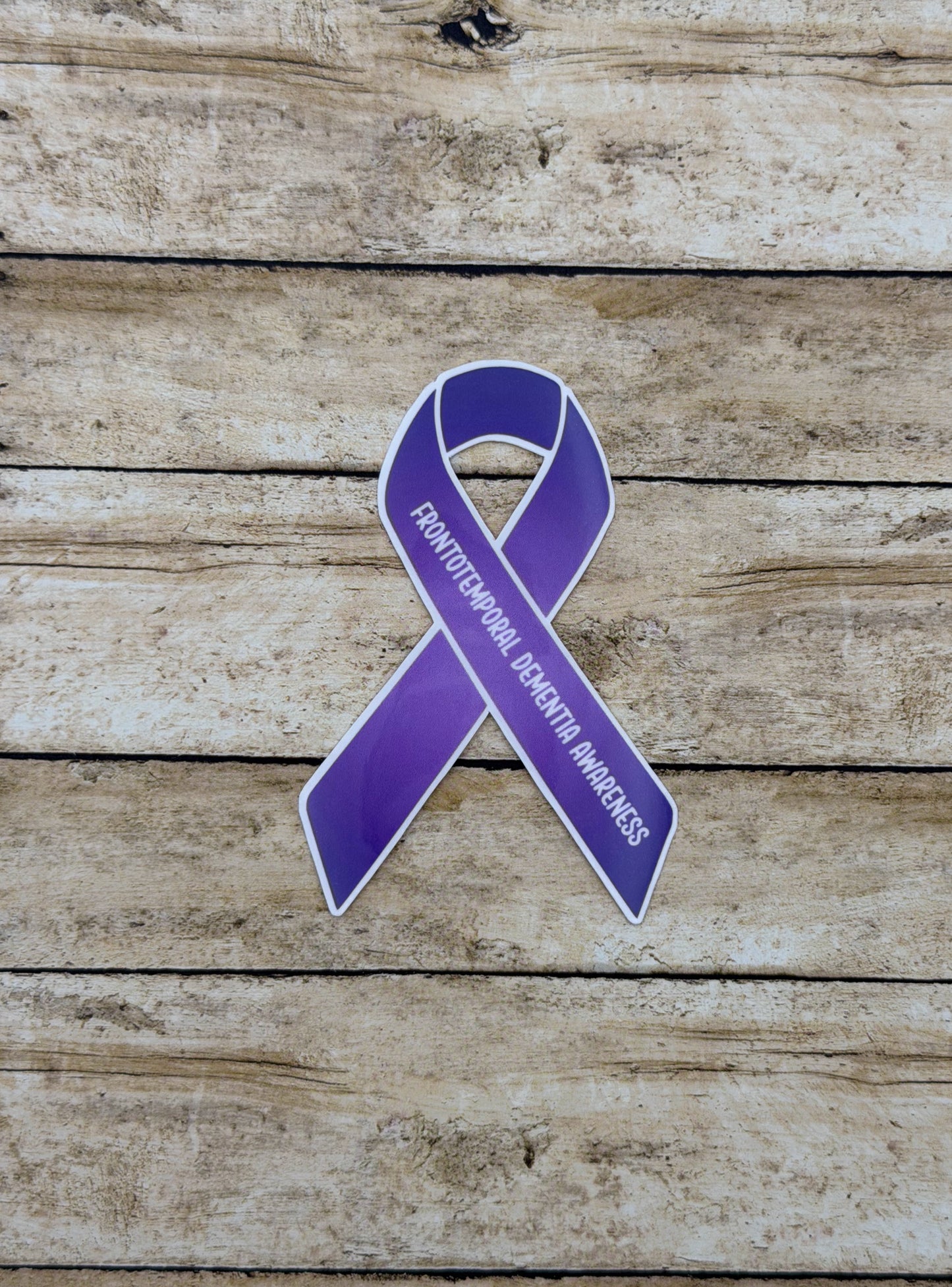 Frontotemporal Dementia Awareness Ribbon Sticker or Magnet