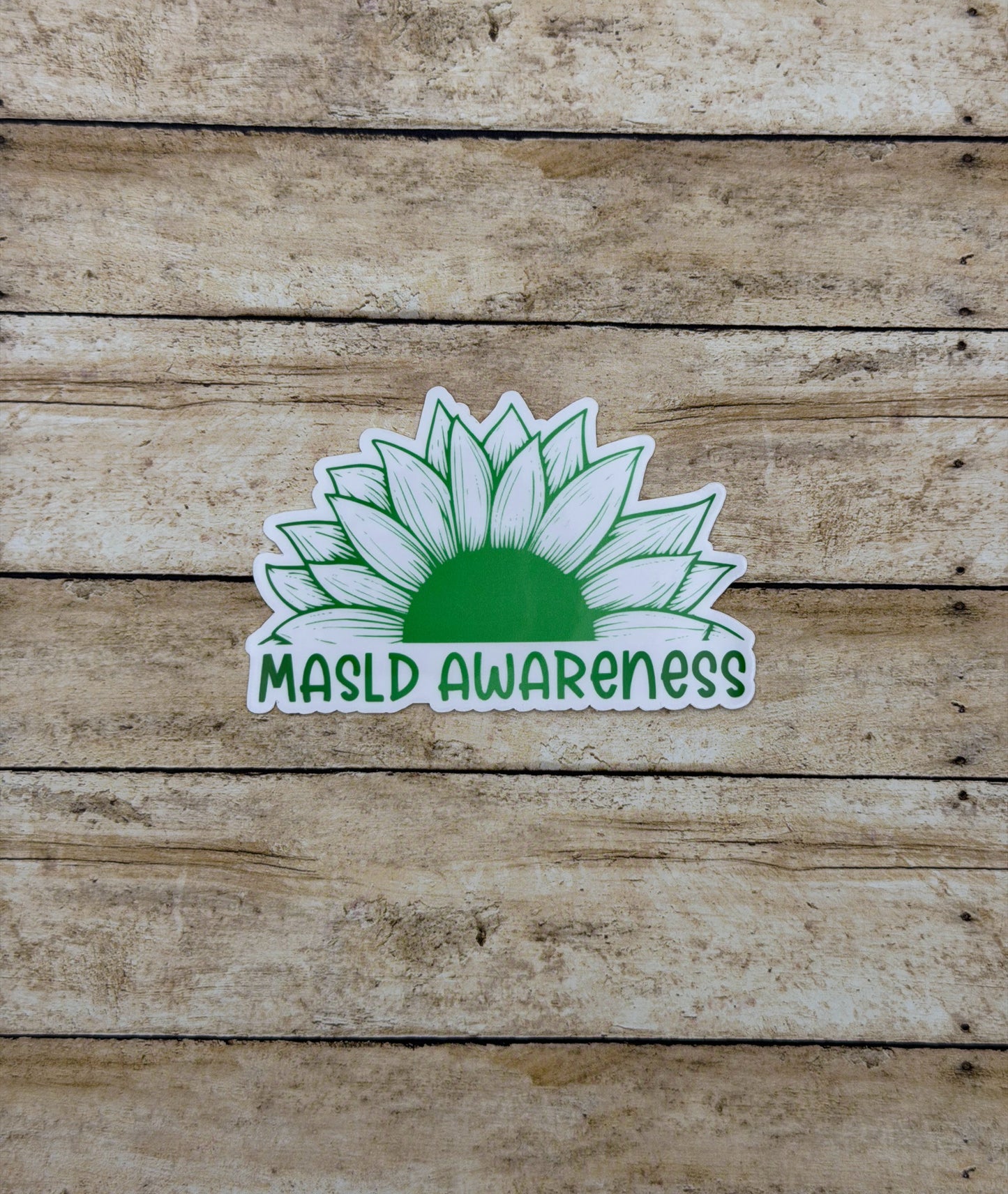 MASLD Awareness Sunflower Sticker or Magnet | Metabolic Dysfunction–Associated Steatotic Liver Disease