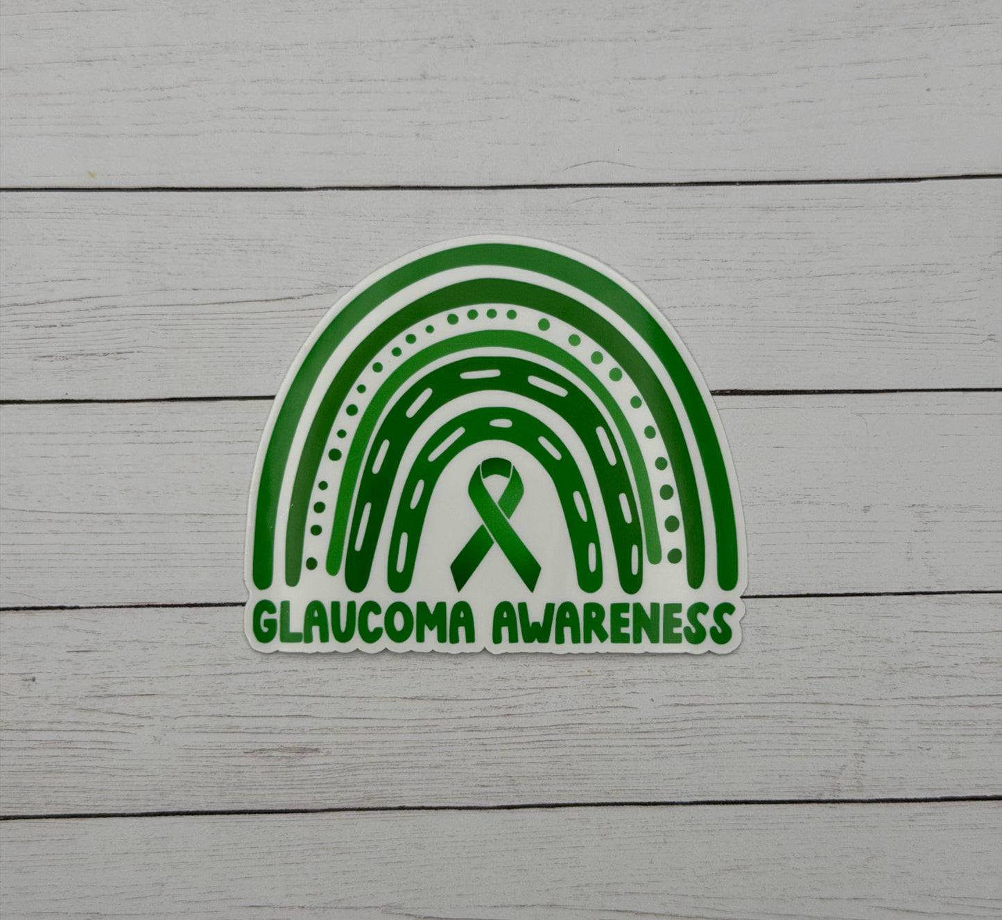 Glaucoma Awareness Rainbow Sticker