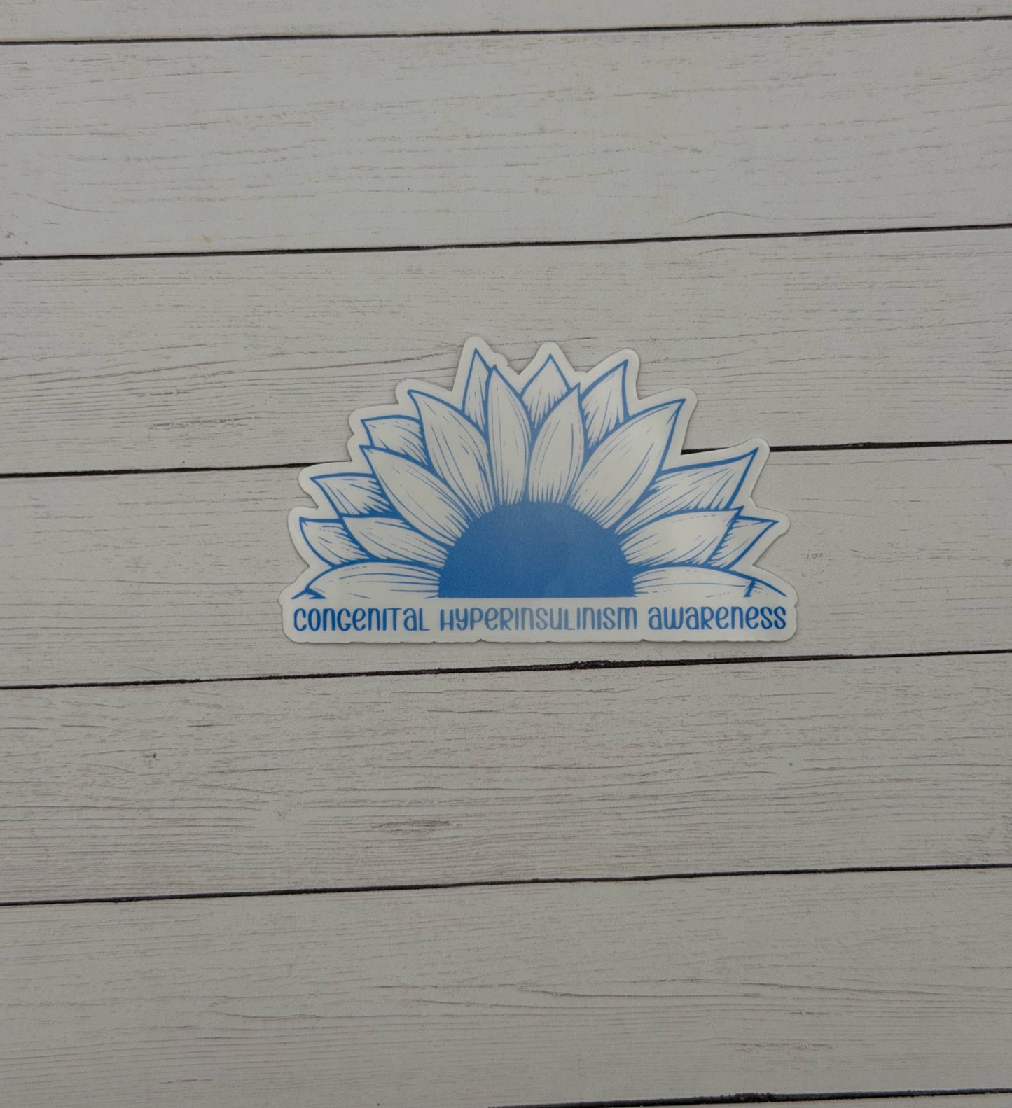 Congenital Hyperinsulinism Awareness Sunflower Sticker or Magnet