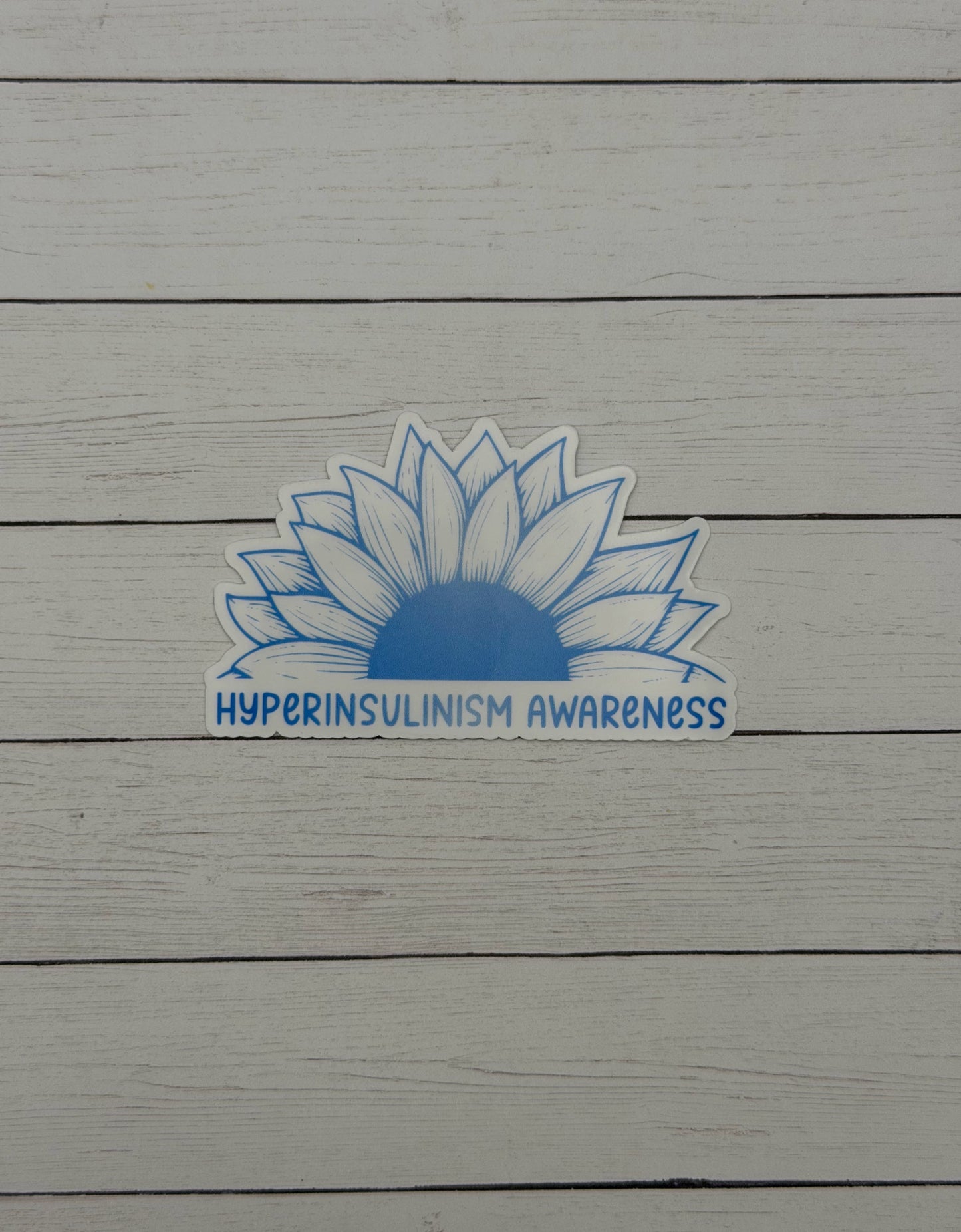 Hyperinsulinism Awareness Sunflower Sticker or Magnet