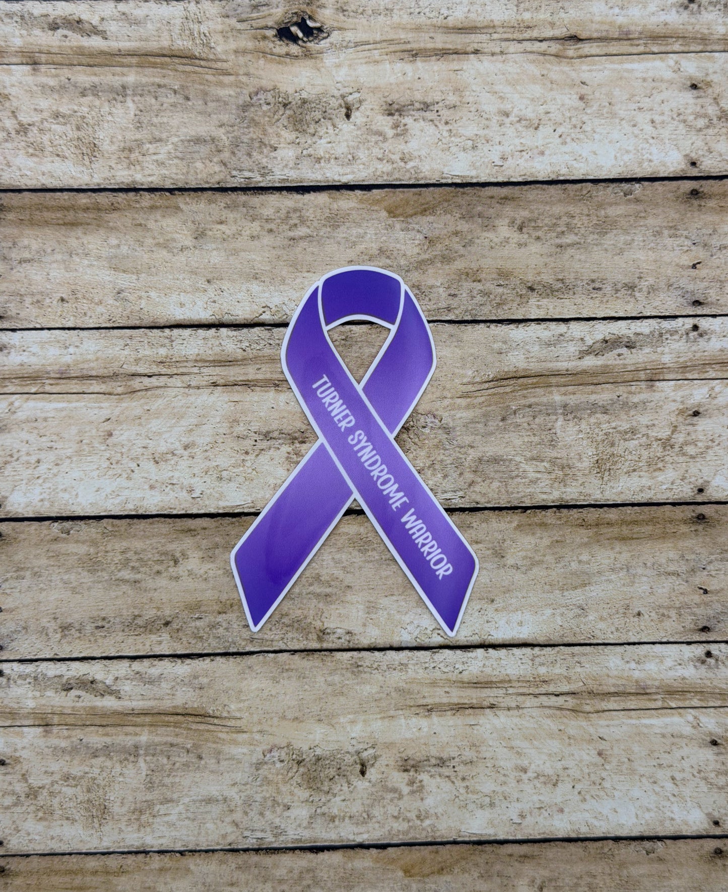 Turner Syndrome Warrior Ribbon Sticker or Magnet