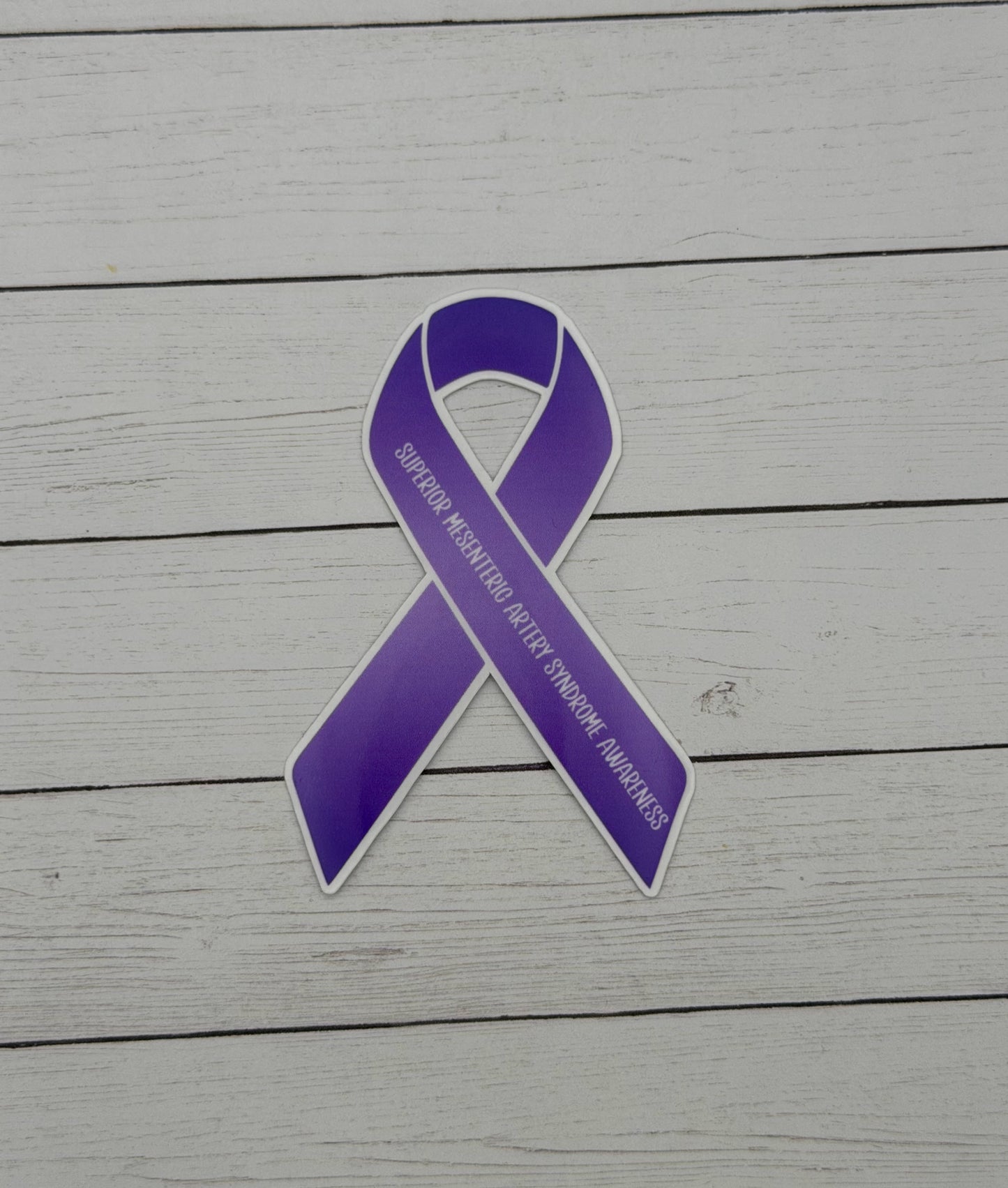 Superior Mesenteric Artery Syndrome Awareness Ribbon Sticker