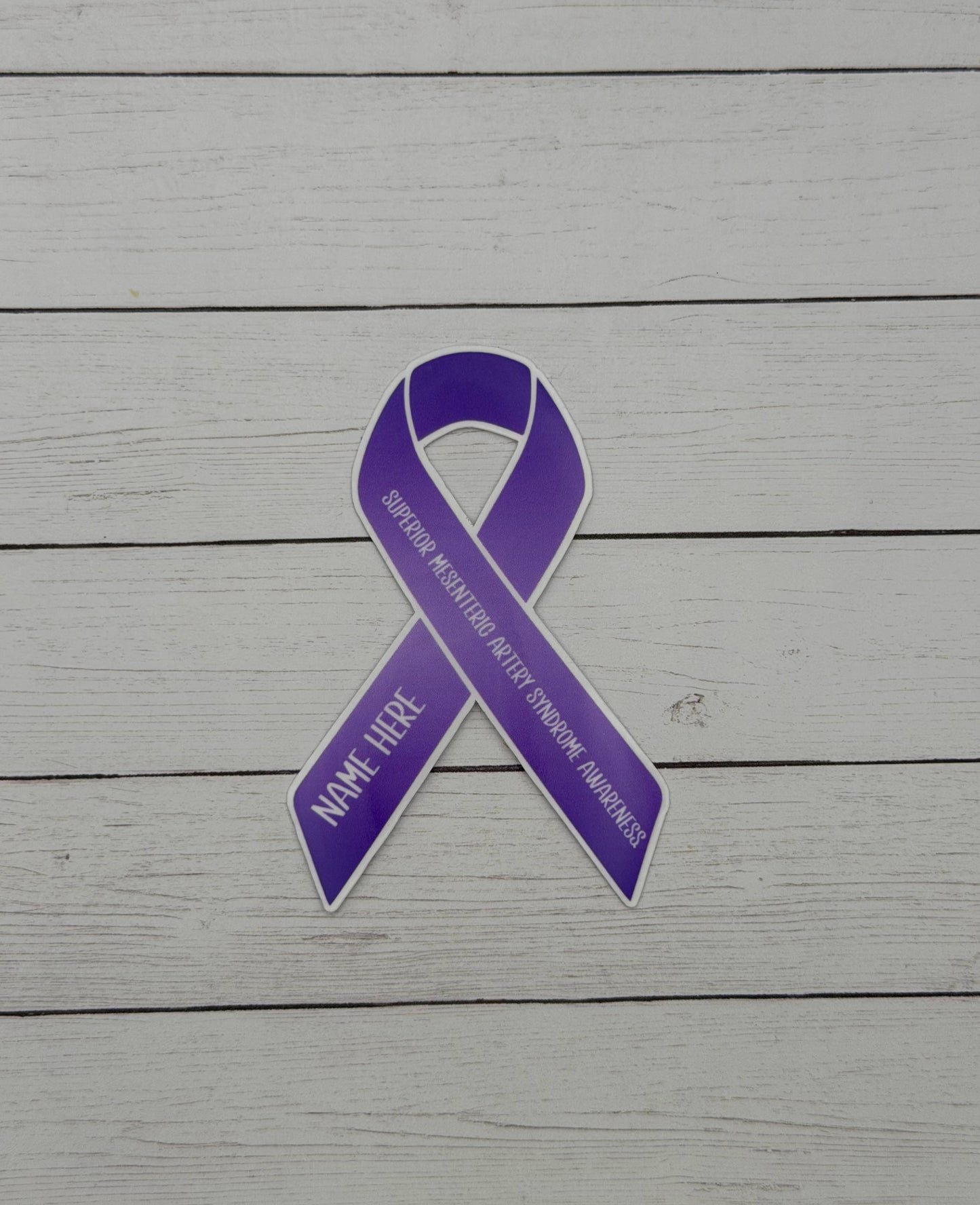 Superior Mesenteric Artery Syndrome Custom Ribbon Sticker