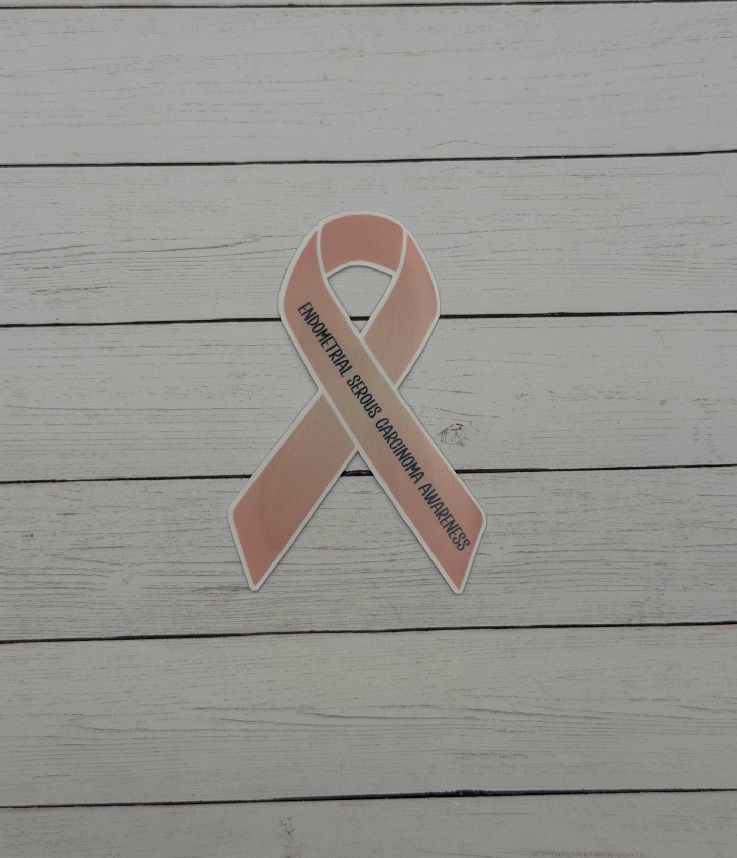 Endometrial Serous Carcinoma Awareness Ribbon Sticker or Magnet
