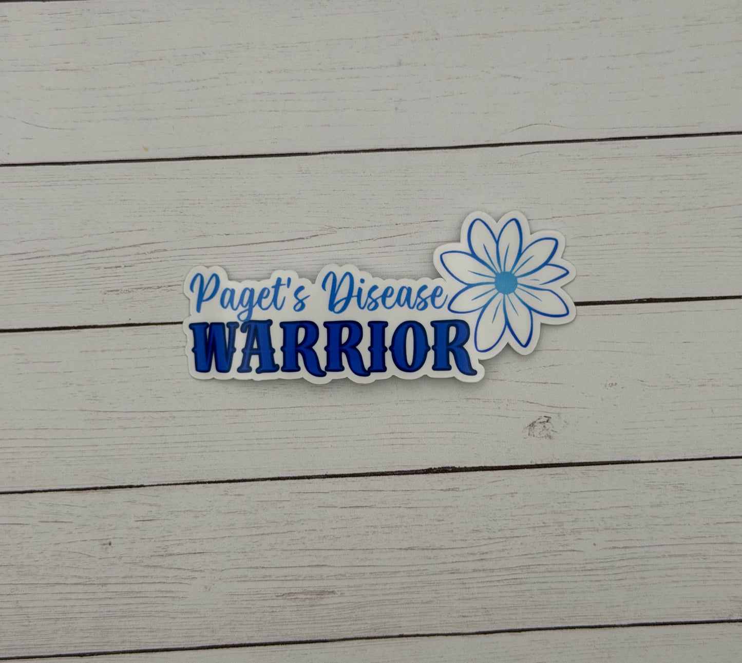 Paget’s Disease Warrior Flower Sticker | Paget's Disease of the Bone