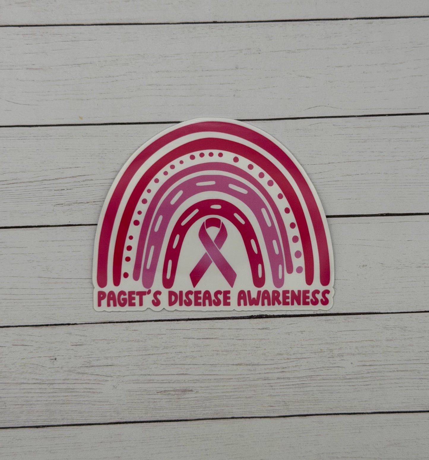 Paget’s Disease Awareness Rainbow Sticker | Paget's Disease of the Breast