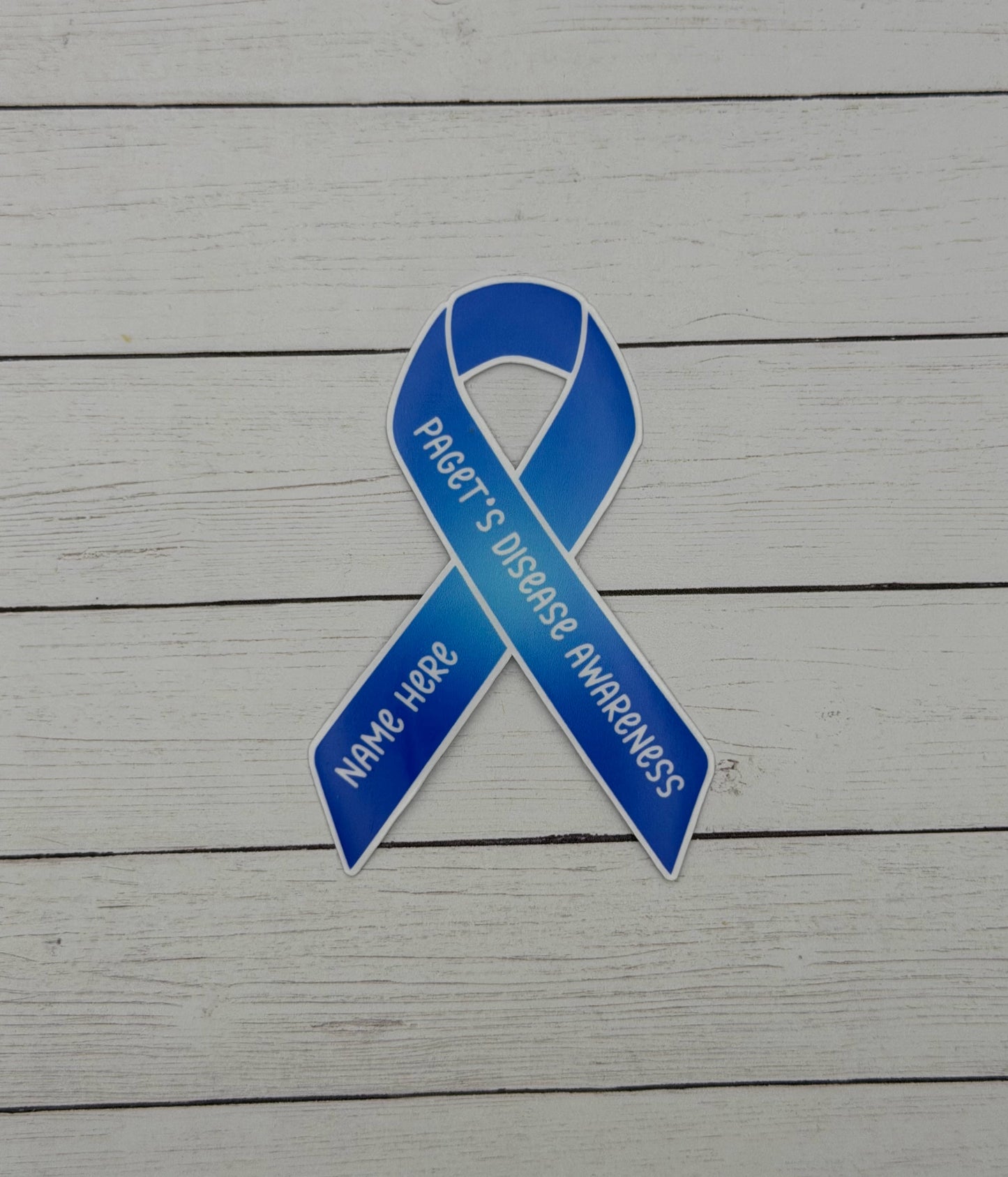 Paget’s Disease Awareness Custom Ribbon Sticker | Paget's Disease of the Bone