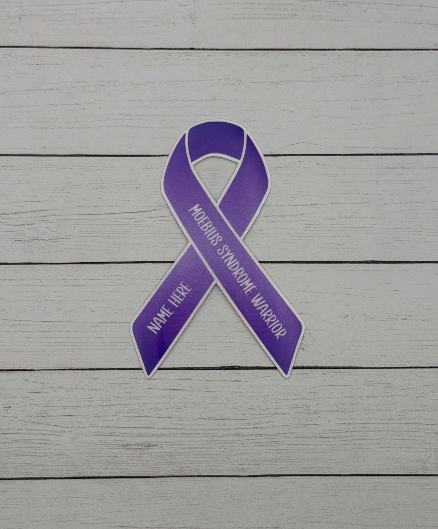 Moebius Syndrome Warrior Custom Ribbon Sticker
