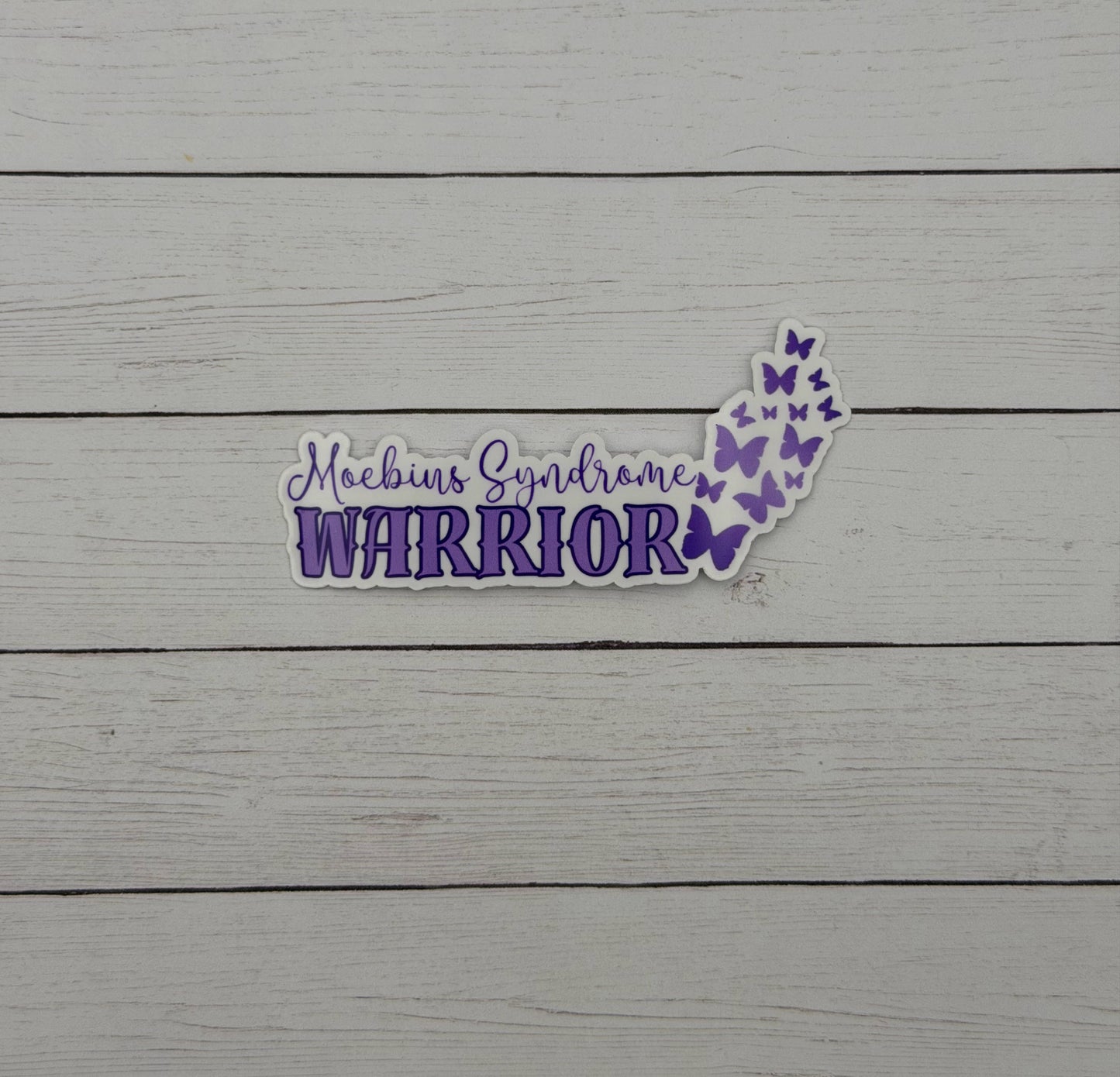 Moebius Syndrome Warrior Butterflies Sticker