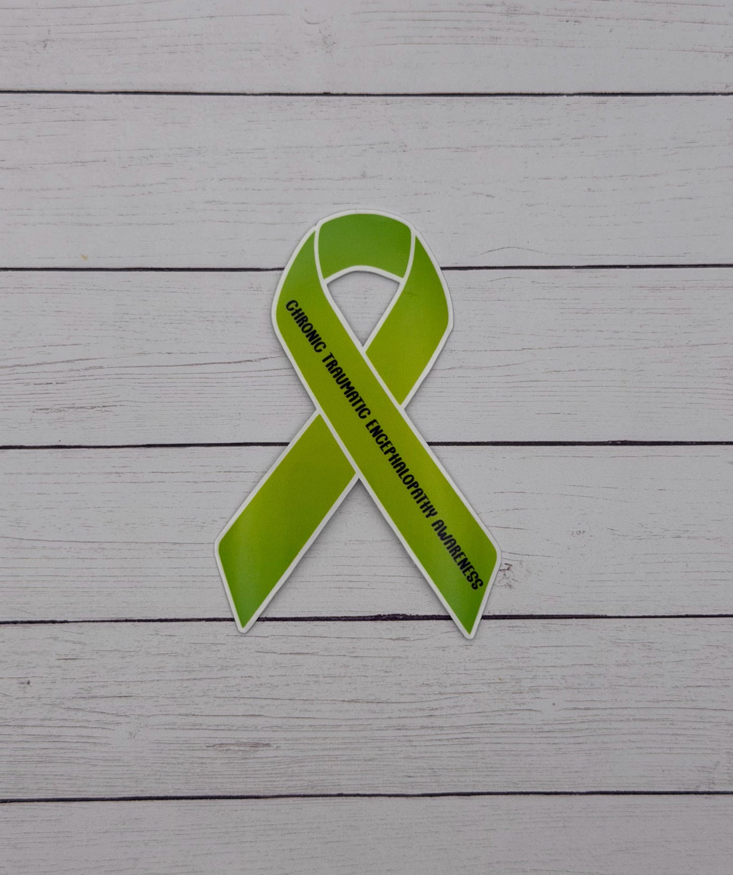 Chronic Traumatic Encephalopathy Awareness Ribbon Sticker