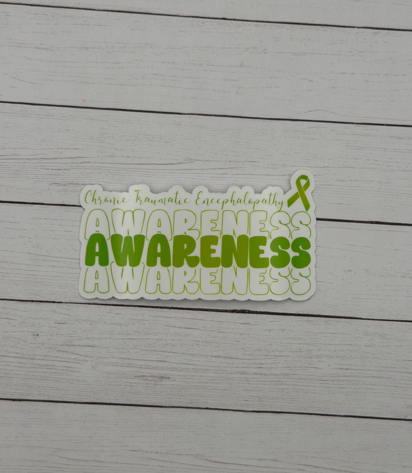Chronic Traumatic Encephalopathy Awareness Sticker