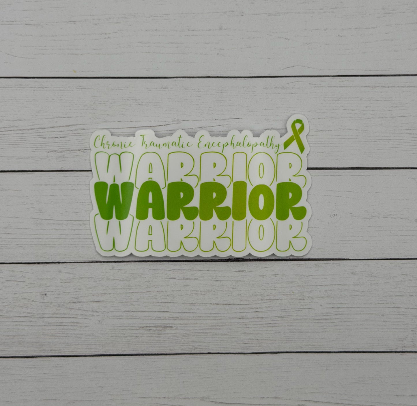 Chronic Traumatic Encephalopathy Warrior Sticker