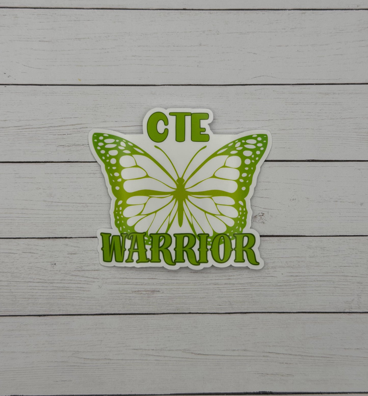 CTE Warrior Butterfly Sticker