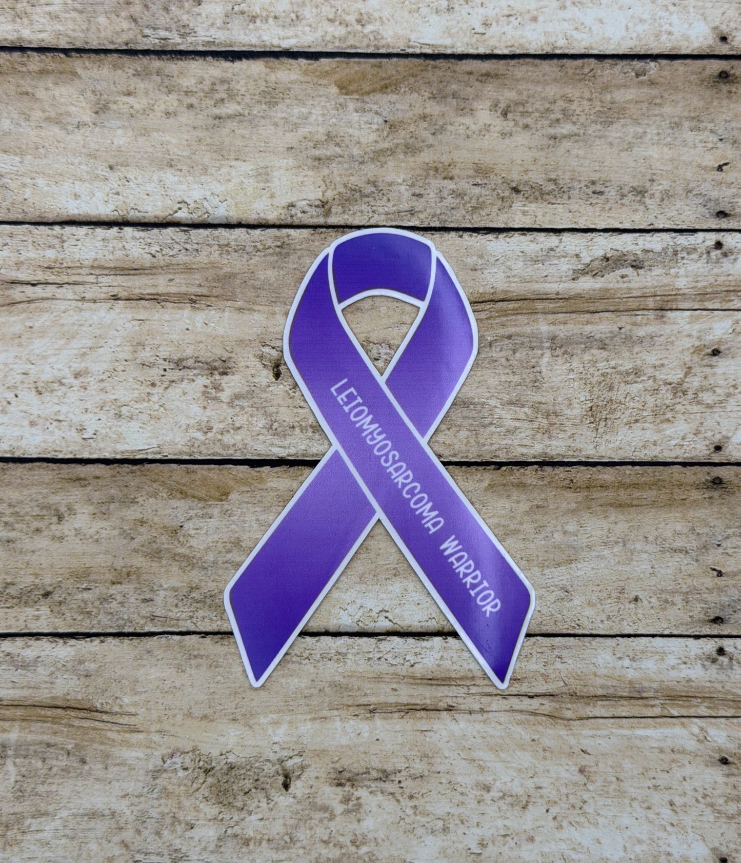 Leiomyosarcoma Warrior Ribbon Sticker or Magnet