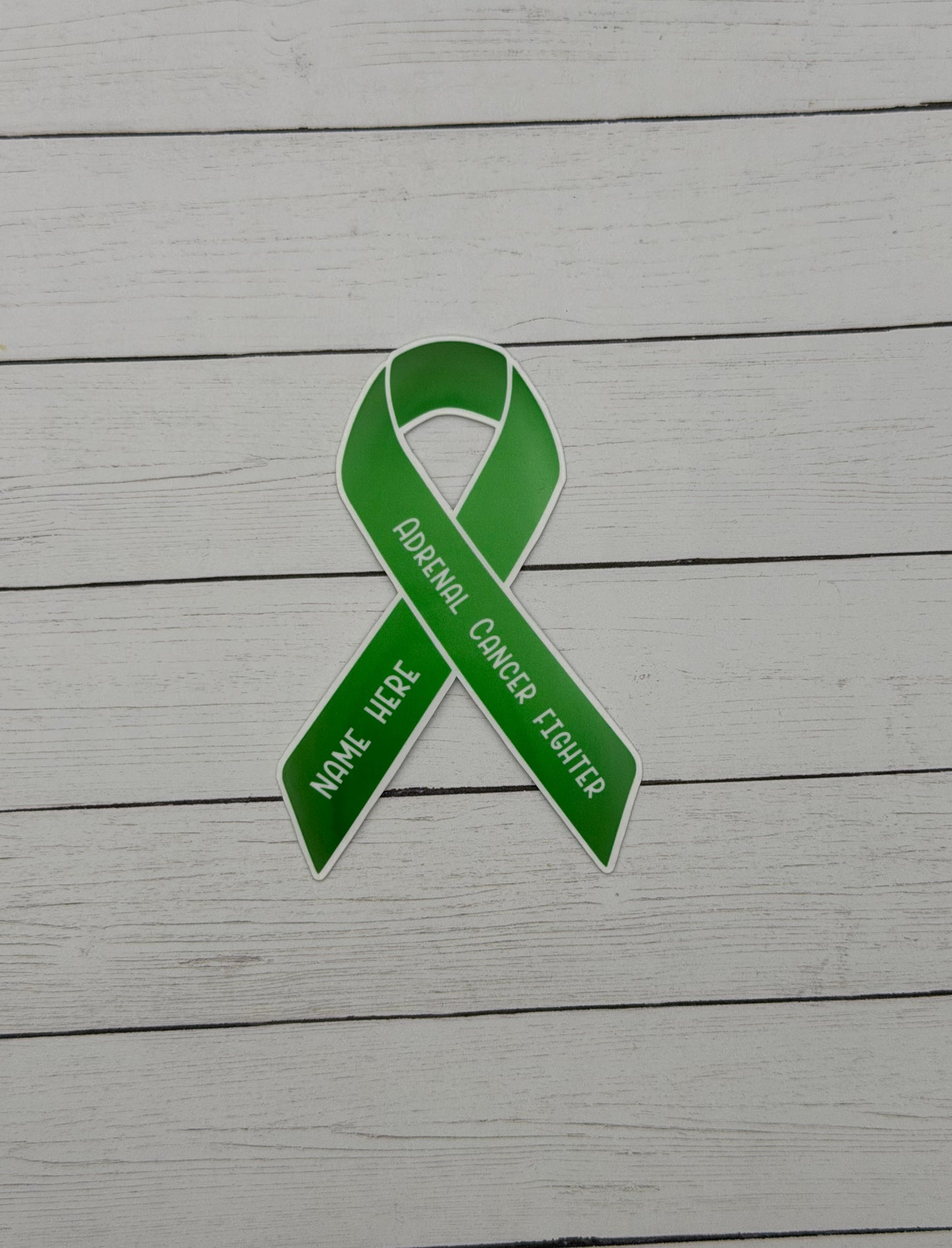 Adrenal Cancer Fighter Custom Ribbon Sticker