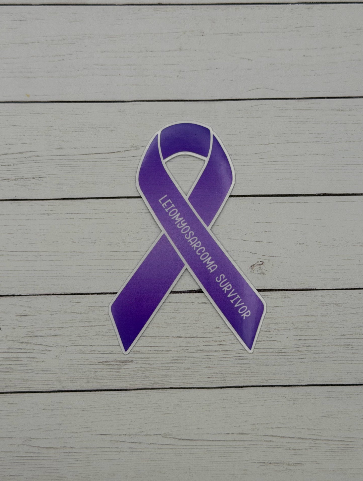 Leiomyosarcoma Survivor Ribbon Sticker or Magnet