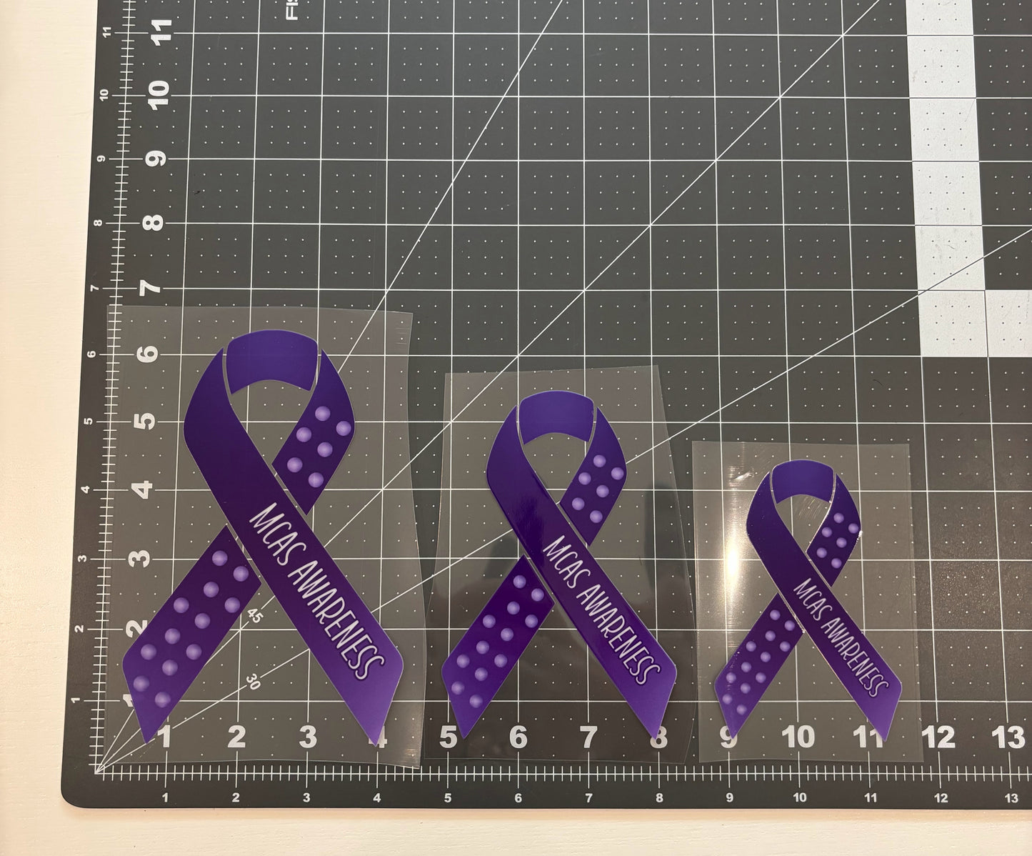 MCAS Awareness Ribbon Car Decal