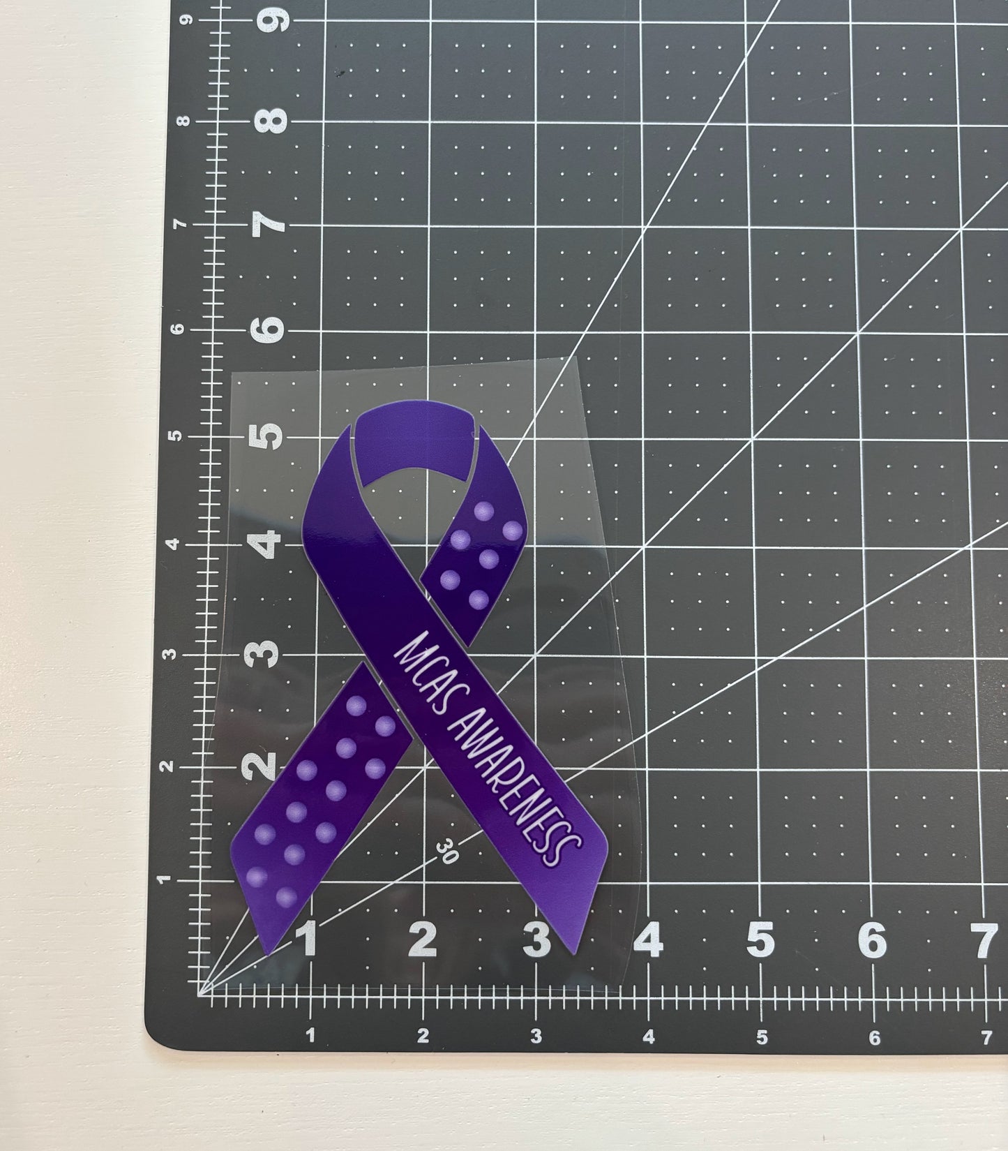 MCAS Awareness Ribbon Car Decal