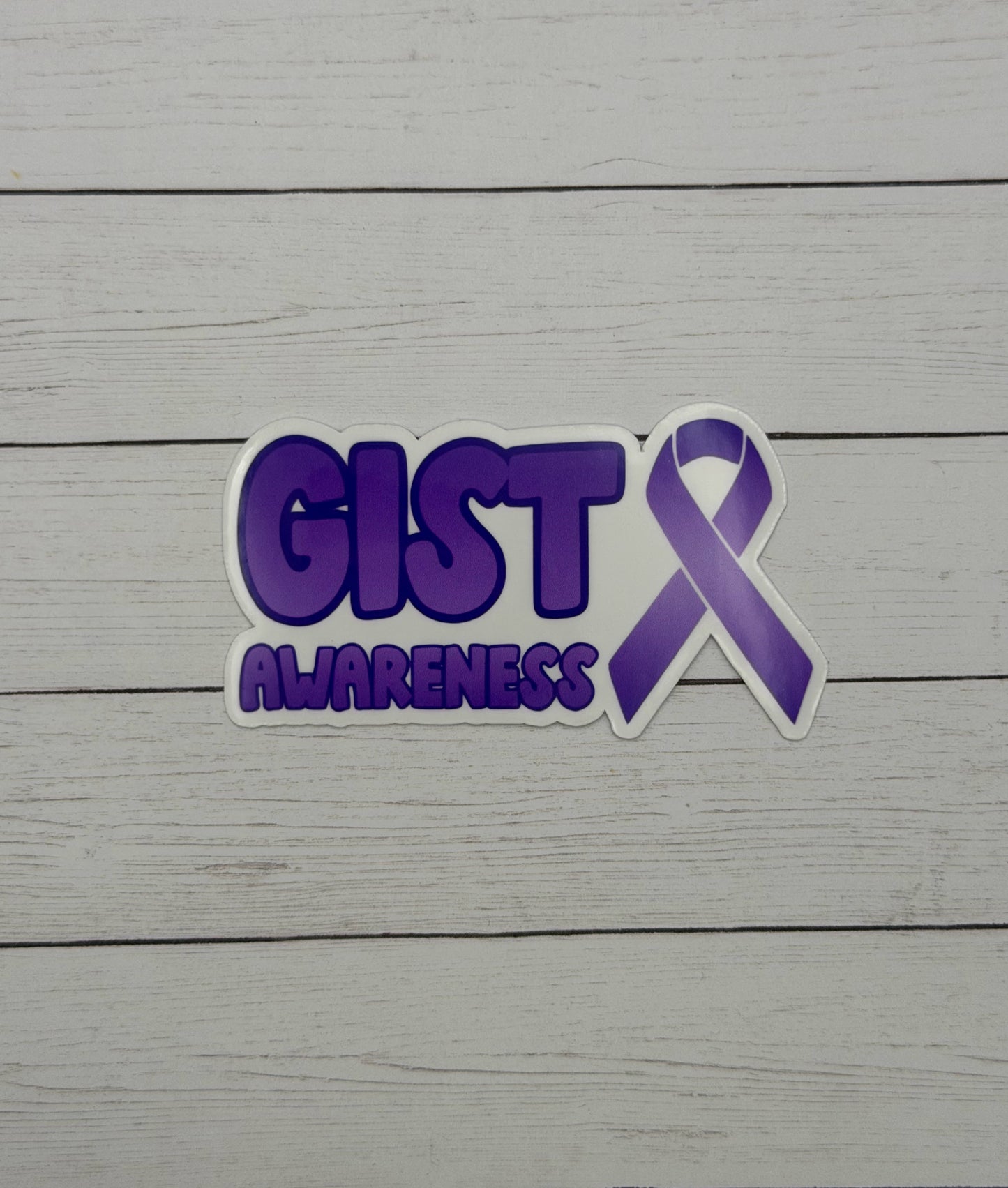 GIST Awareness with Ribbon Sticker or Magnet | Gastrointestinal Stromal Tumor