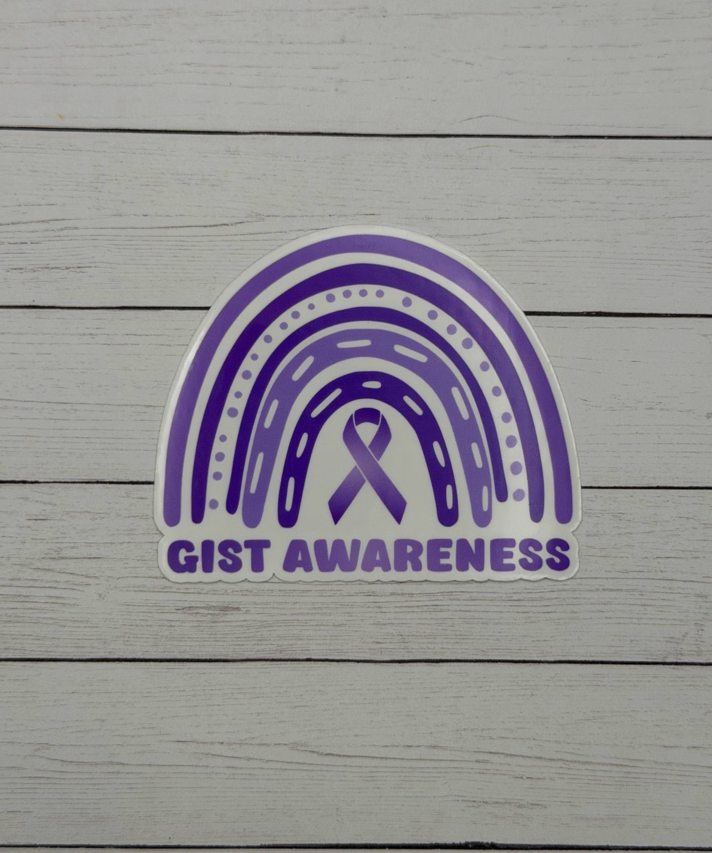 GIST Awareness Rainbow Sticker or Magnet | Gastrointestinal Stromal Tumor
