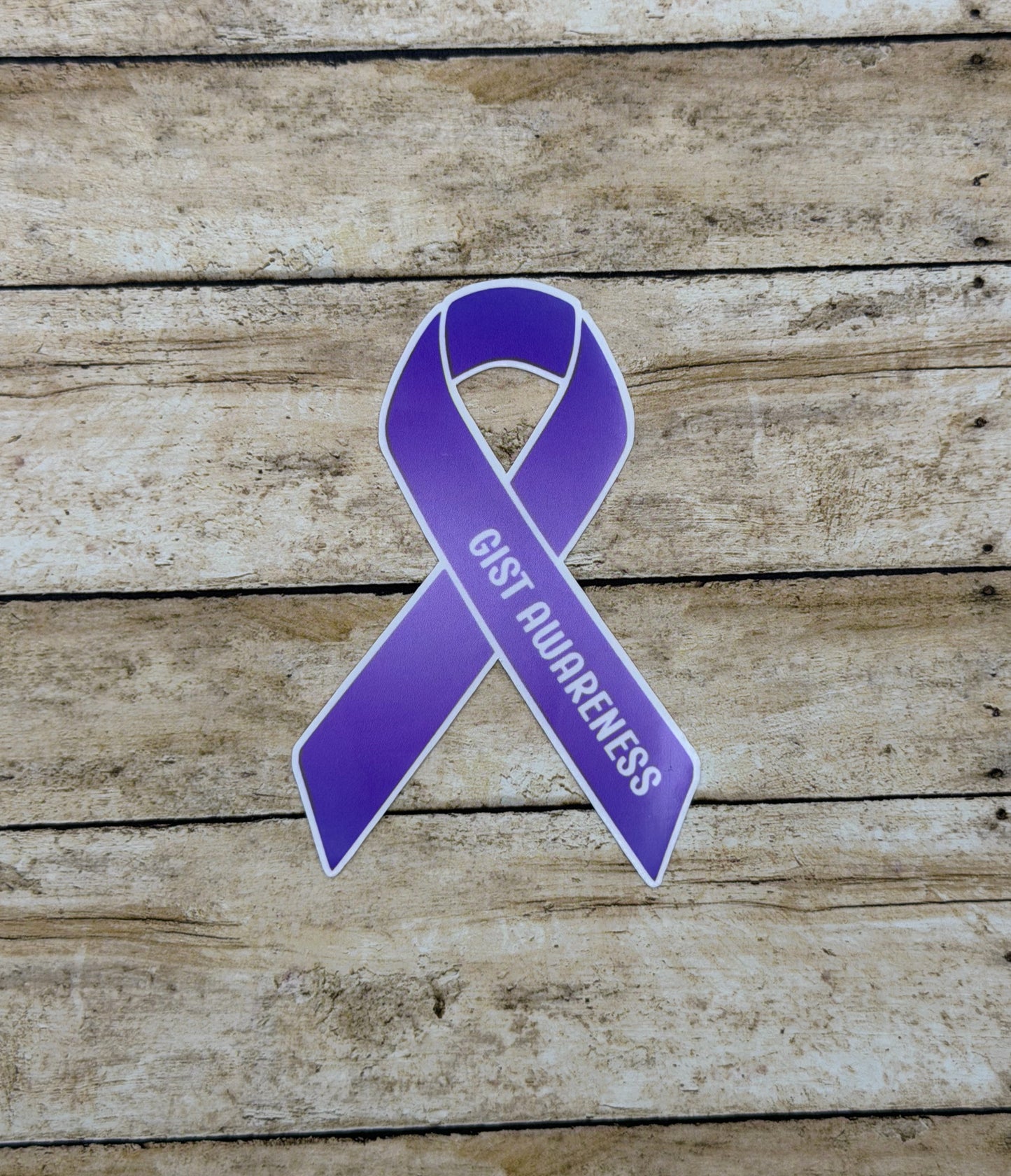 GIST Awareness Ribbon Sticker or Magnet | Gastrointestinal Stromal Tumor