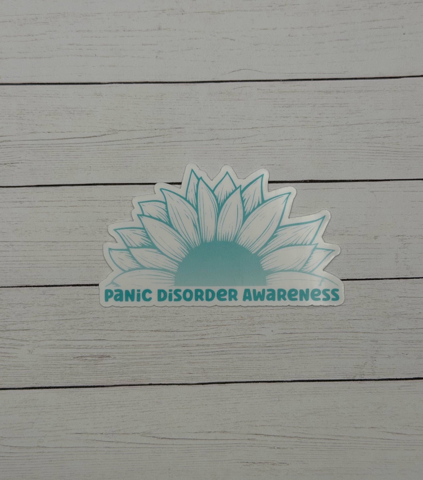 Panic Disorder Awareness Sunflower Sticker or Magnet