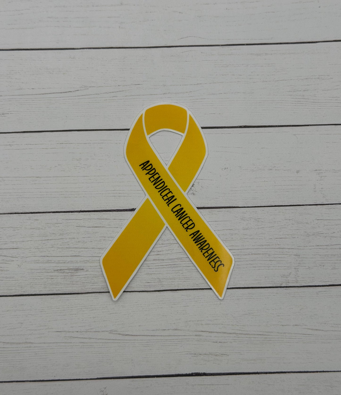 Appendiceal Cancer Awareness Ribbon Sticker or Magnet