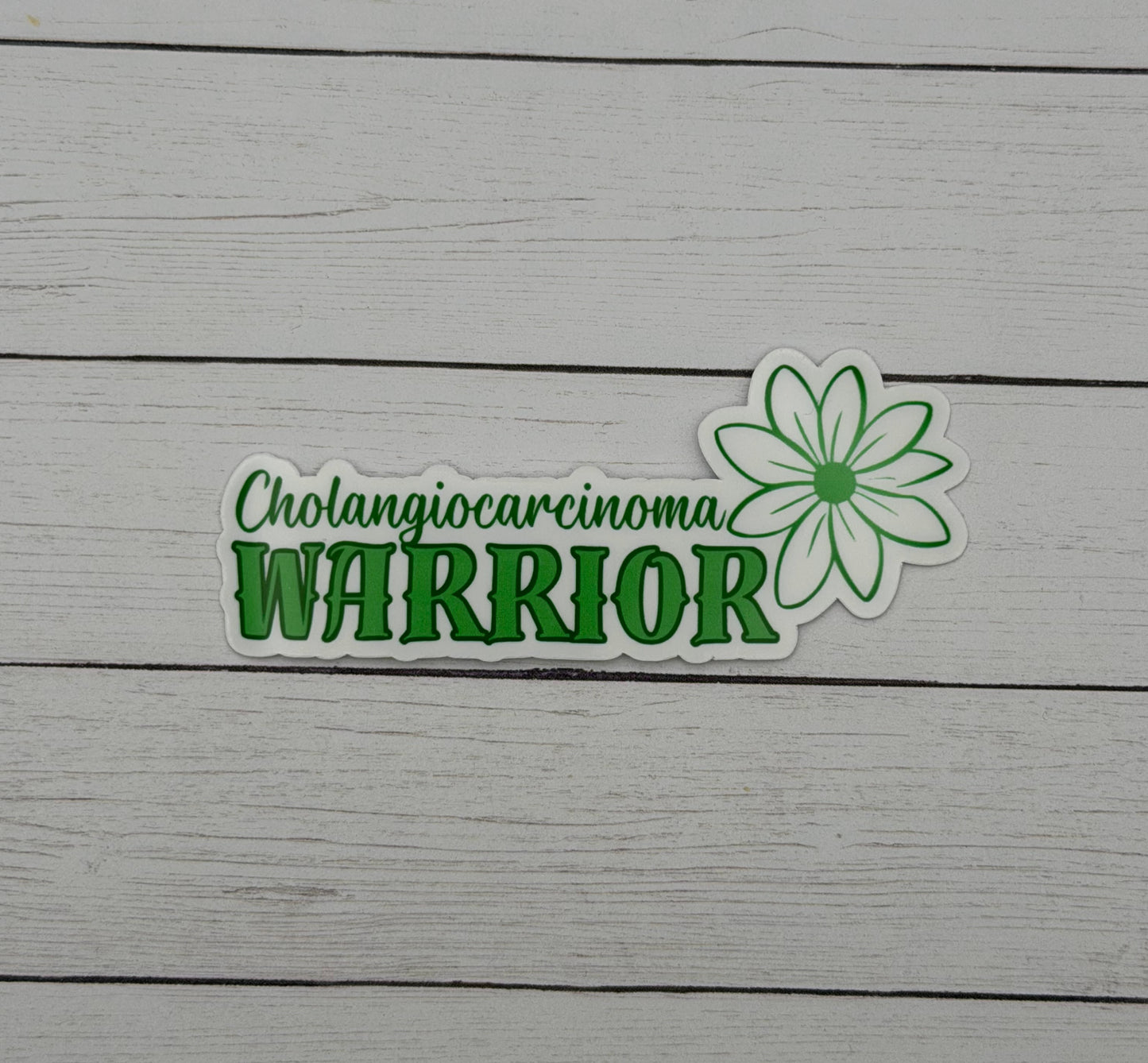 Cholangiocarcinoma Warrior Flower Sticker