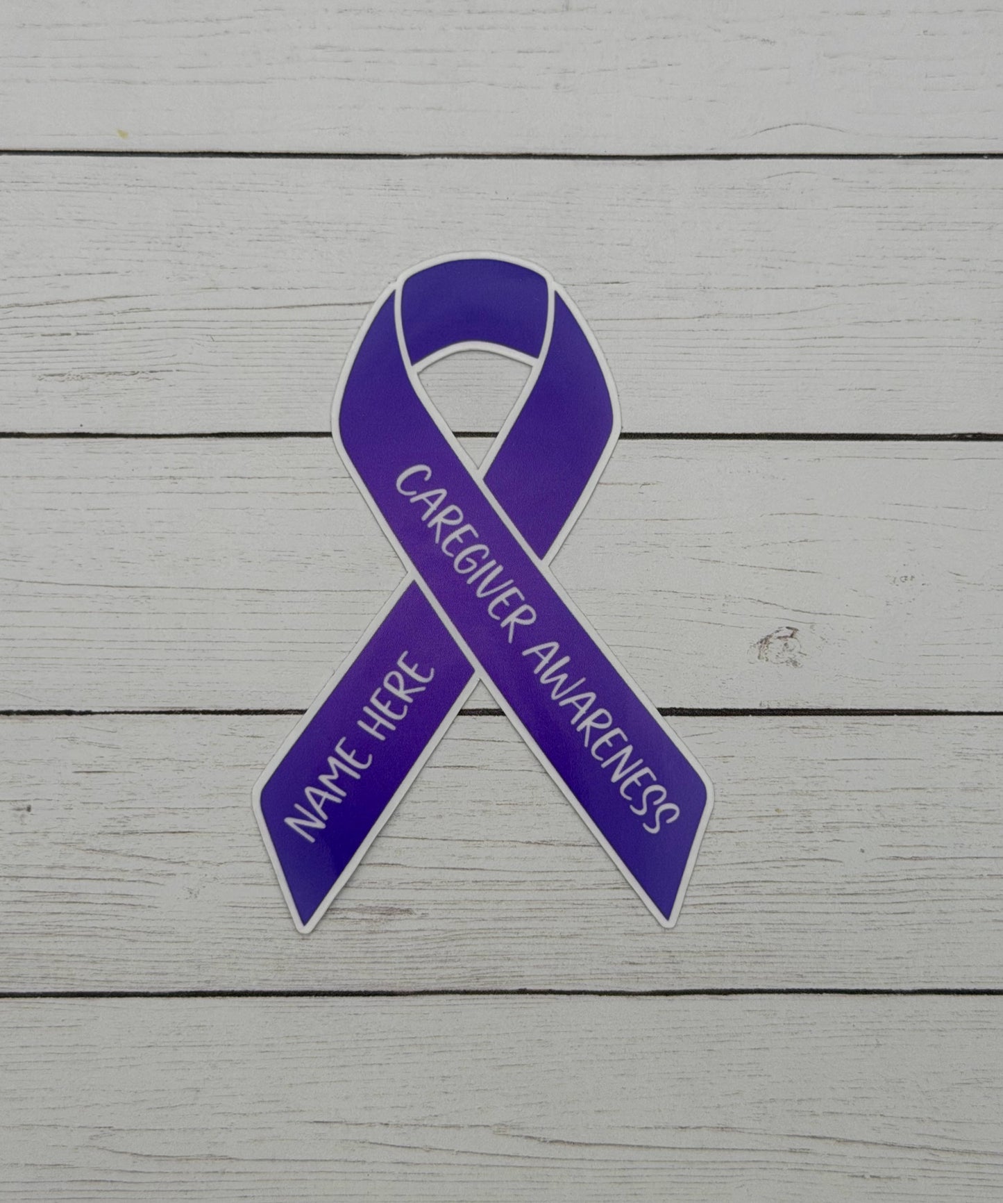 Caregiver Awareness Custom Awareness Ribbon Sticker