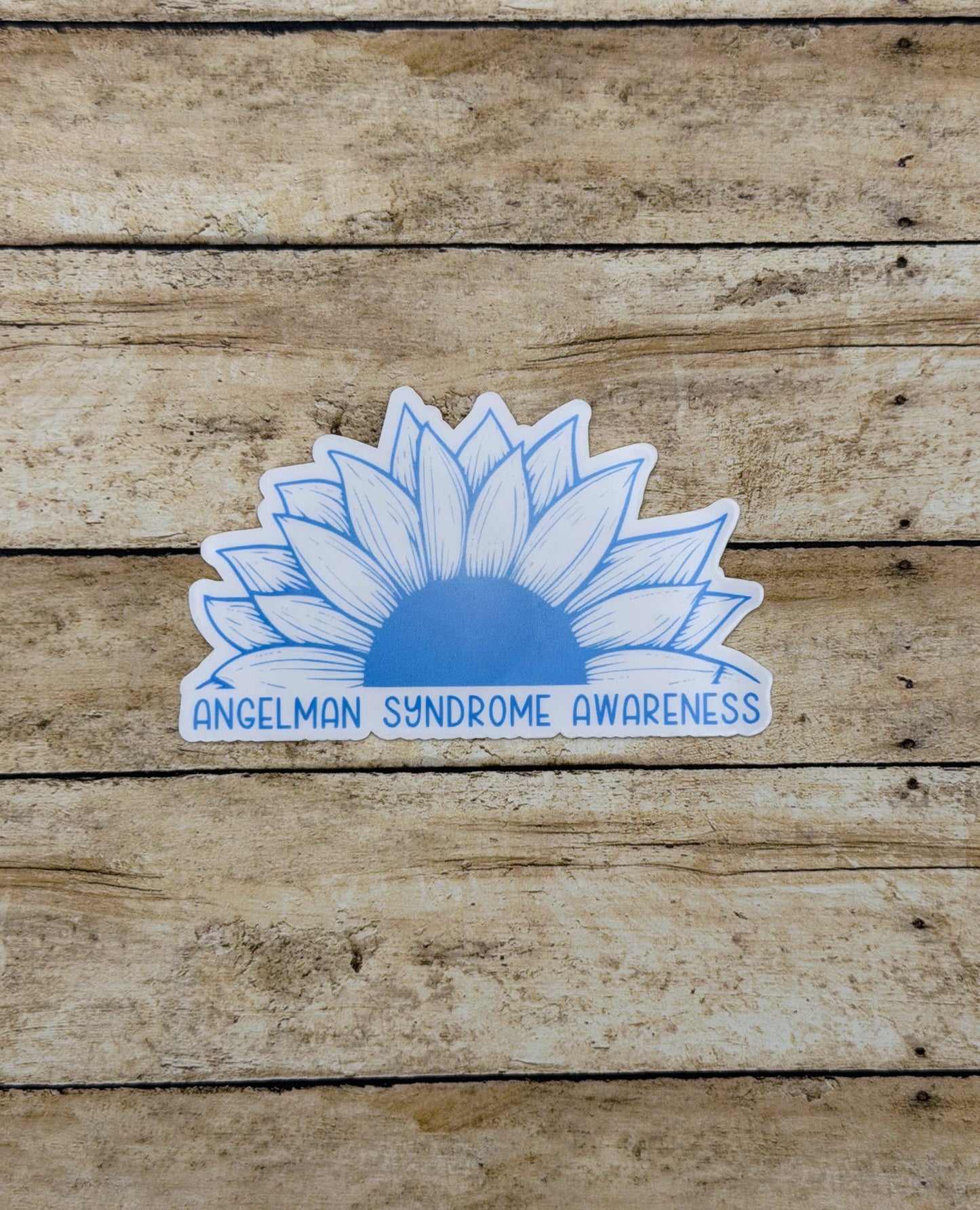 Angelman Syndrome Awareness Sunflower Sticker or Magnet