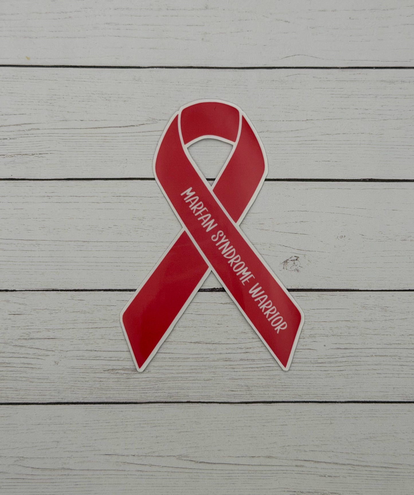 Marfan Syndrome Warrior Ribbon Sticker