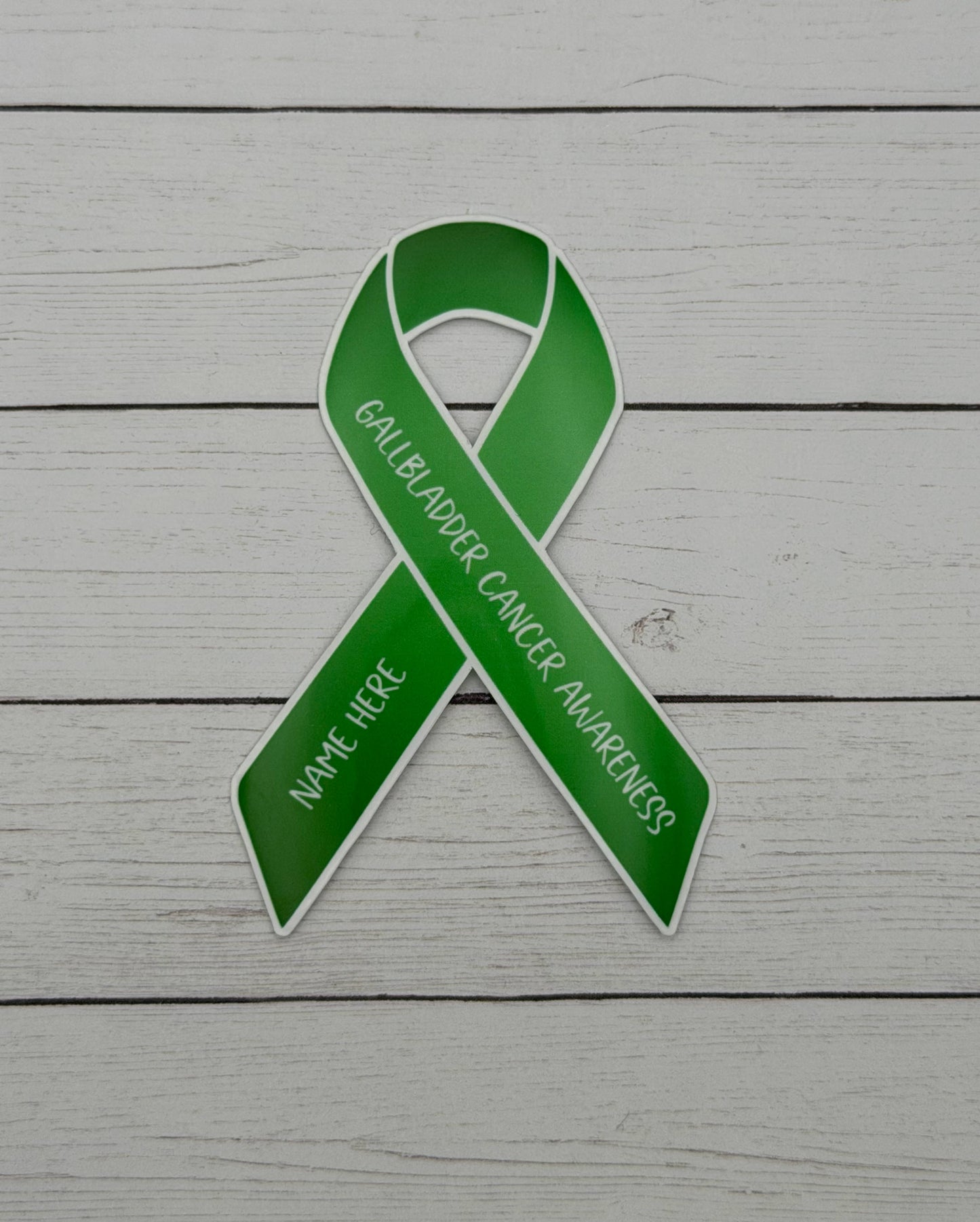 Gallbladder Cancer Awareness Custom Ribbon Sticker