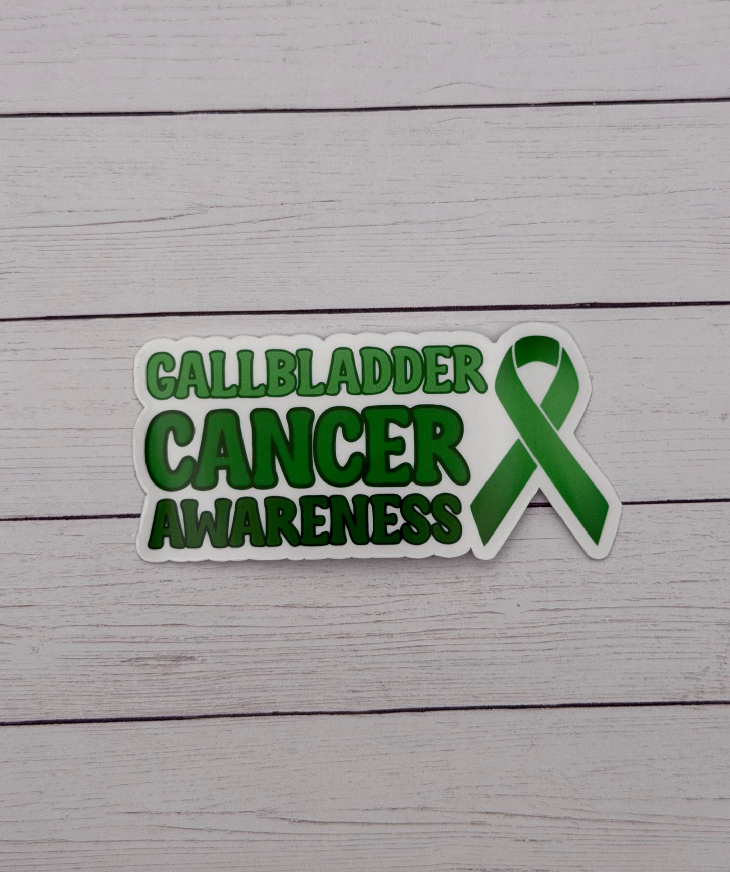 Gallbladder Cancer Awareness with Ribbon Sticker