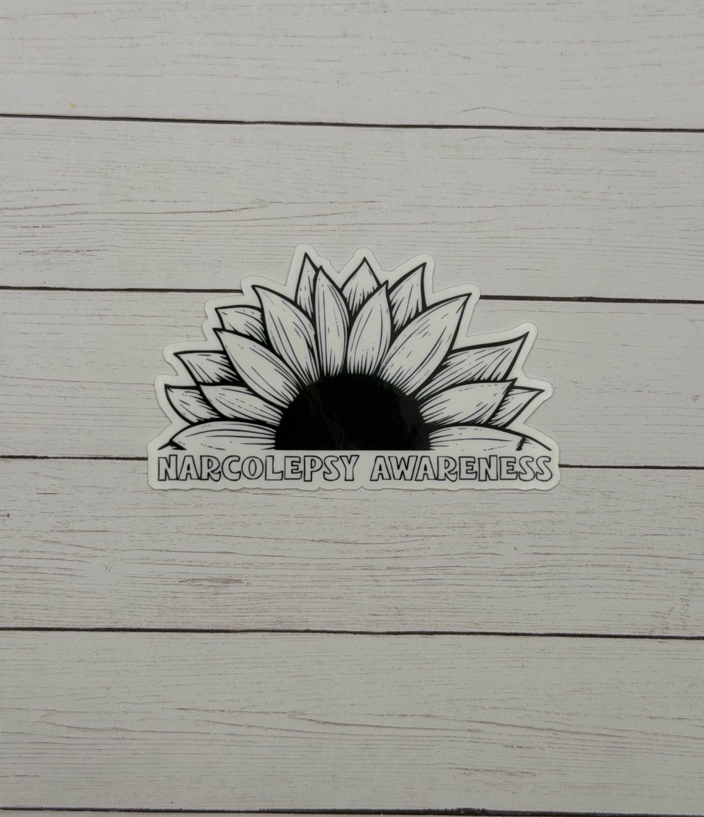 Narcolepsy Awareness Sunflower Sticker or Magnet