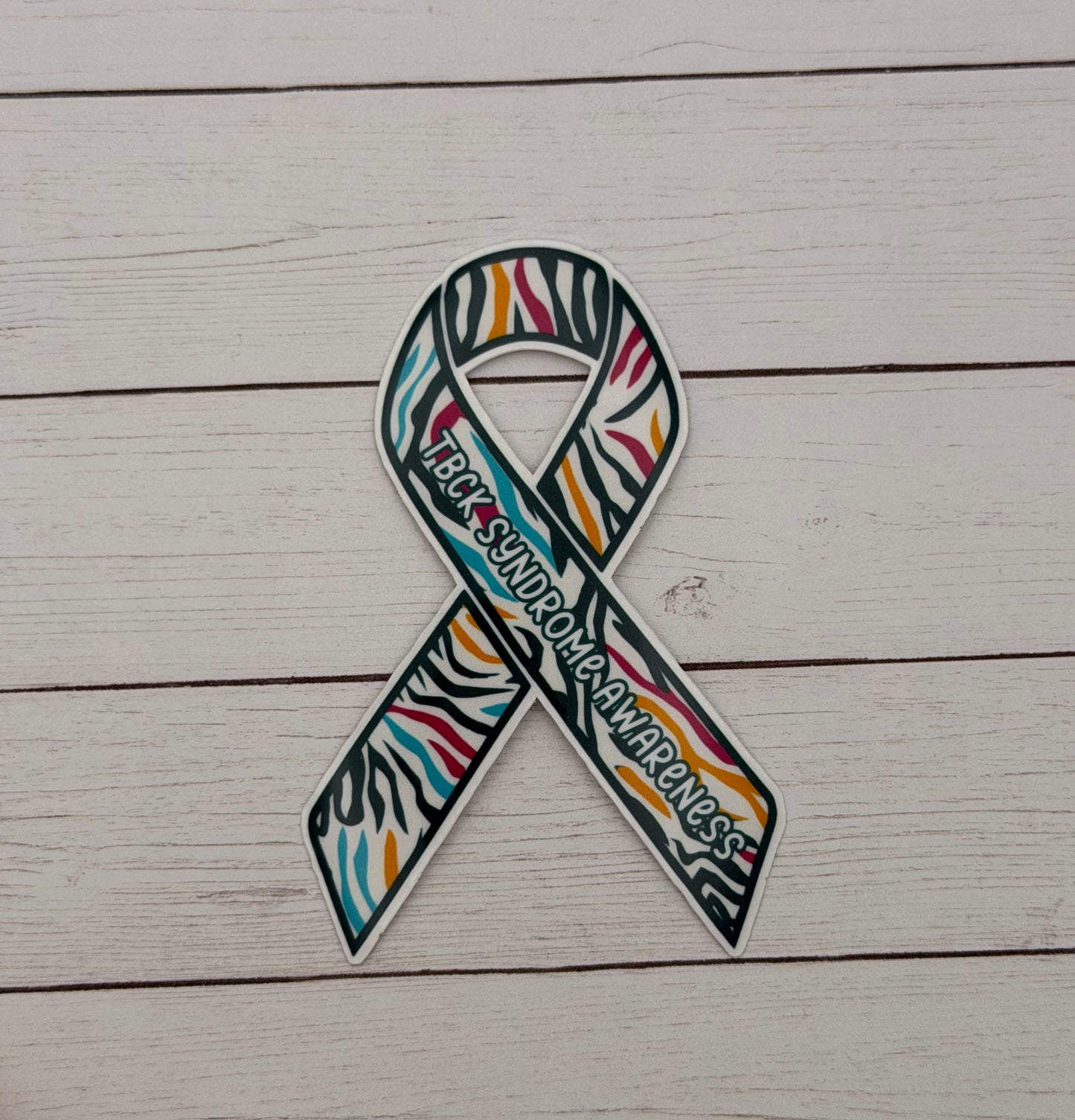 TBCK Syndrome Awareness Ribbon Sticker