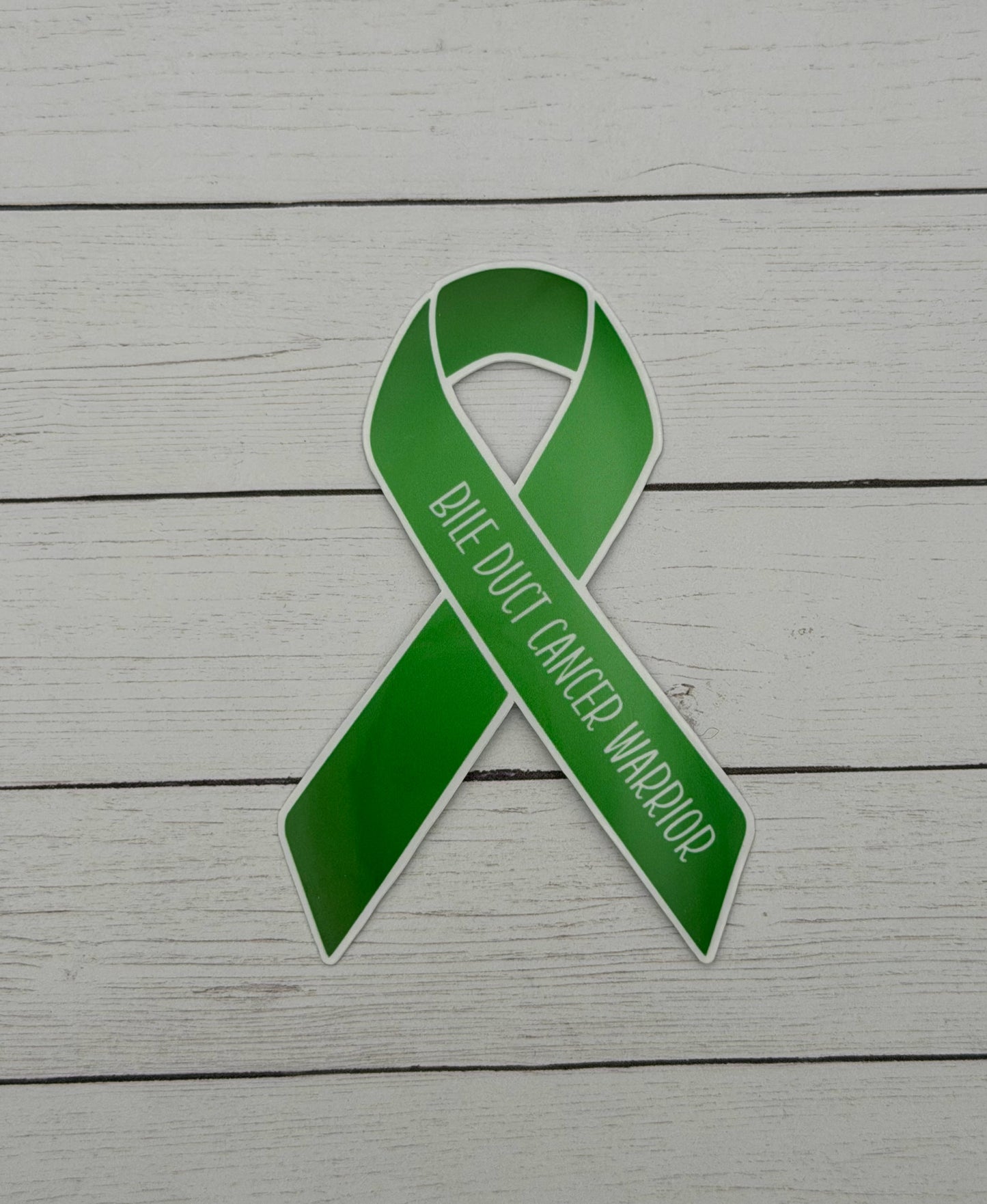 Bile Duct Cancer Warrior Ribbon Sticker