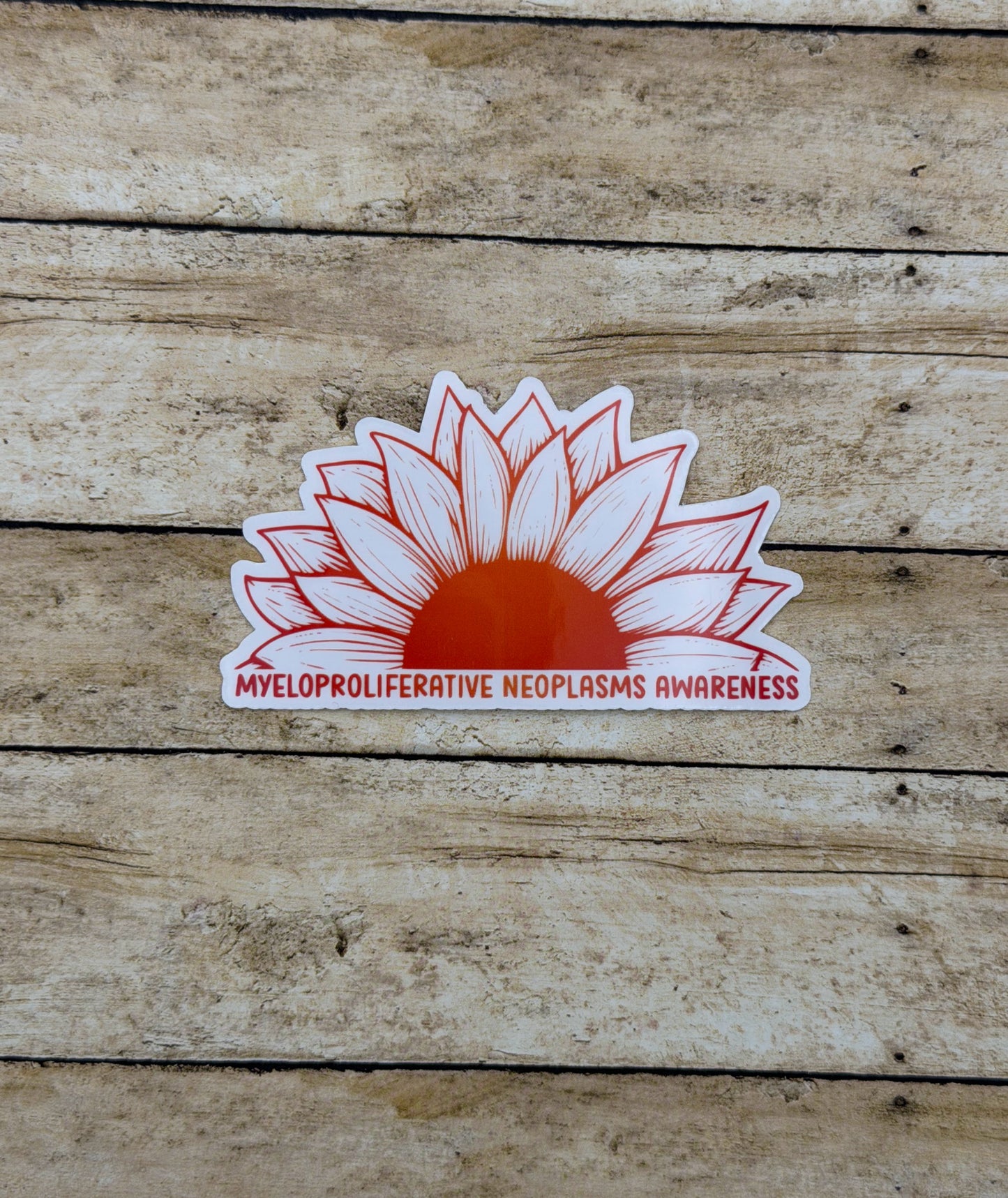 Myeloproliferative Neoplasms Awareness Sunflower Sticker or Magnet | MPNs