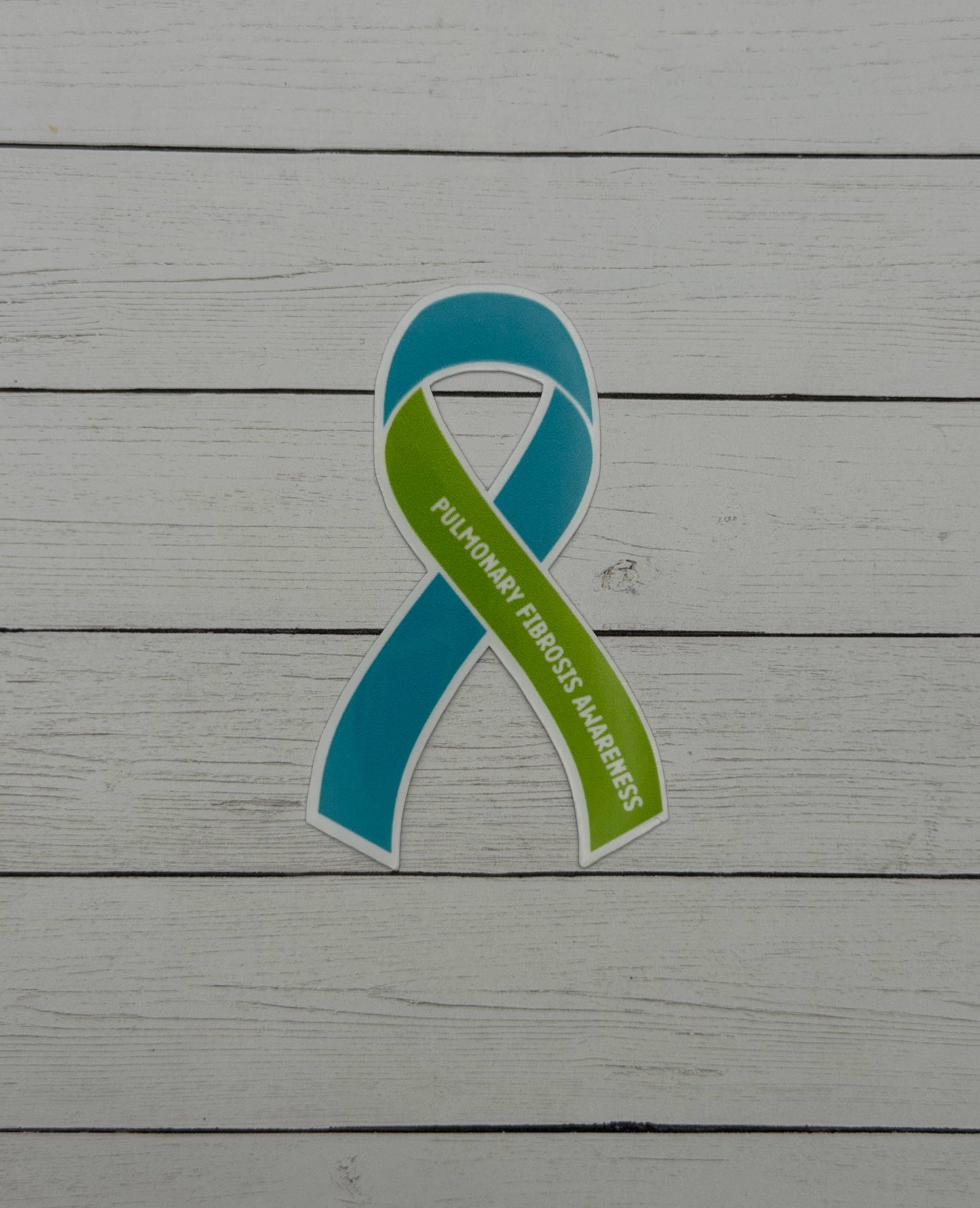 Pulmonary Fibrosis Awareness Ribbon Sticker or Magnet