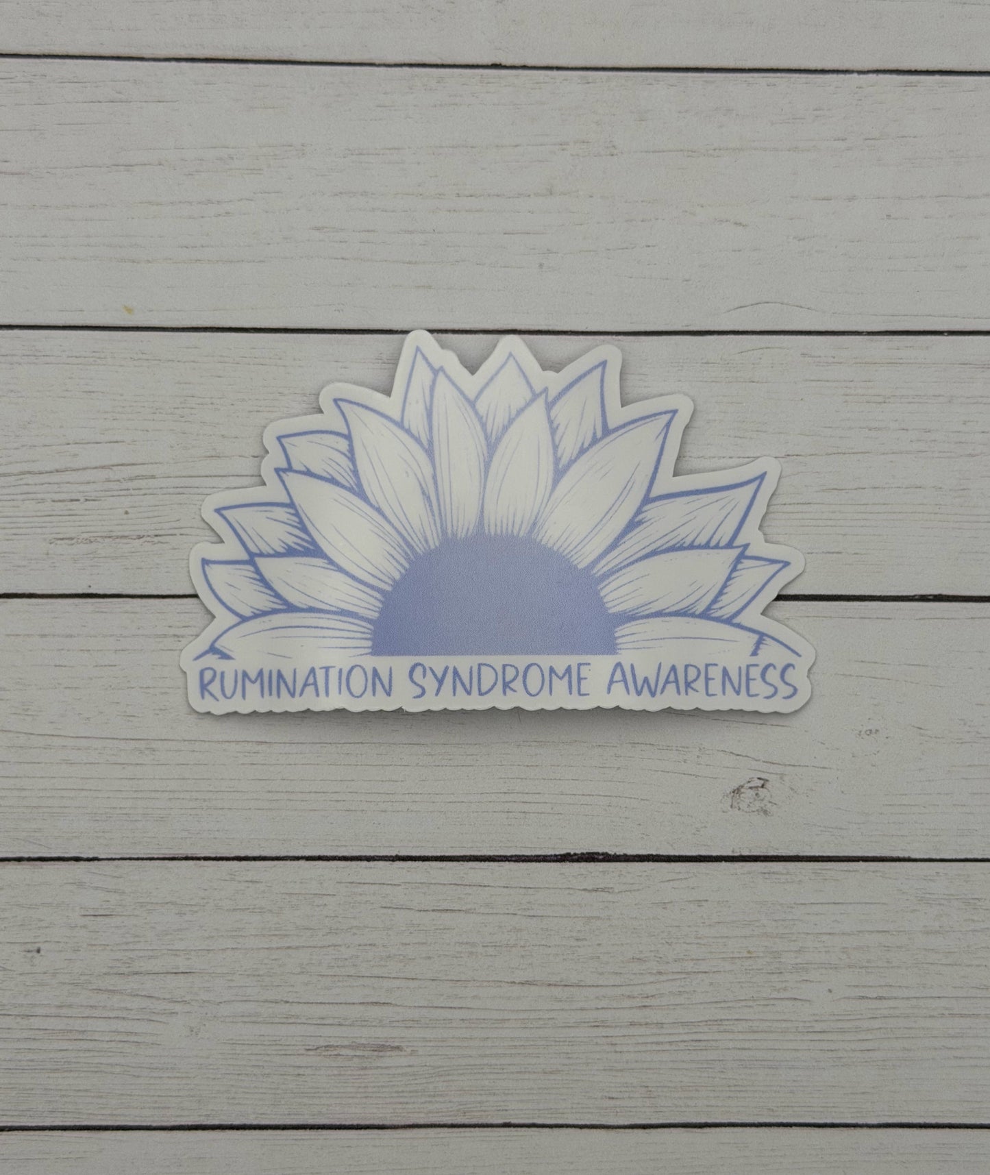 Rumination Syndrome Awareness Sunflower Sticker