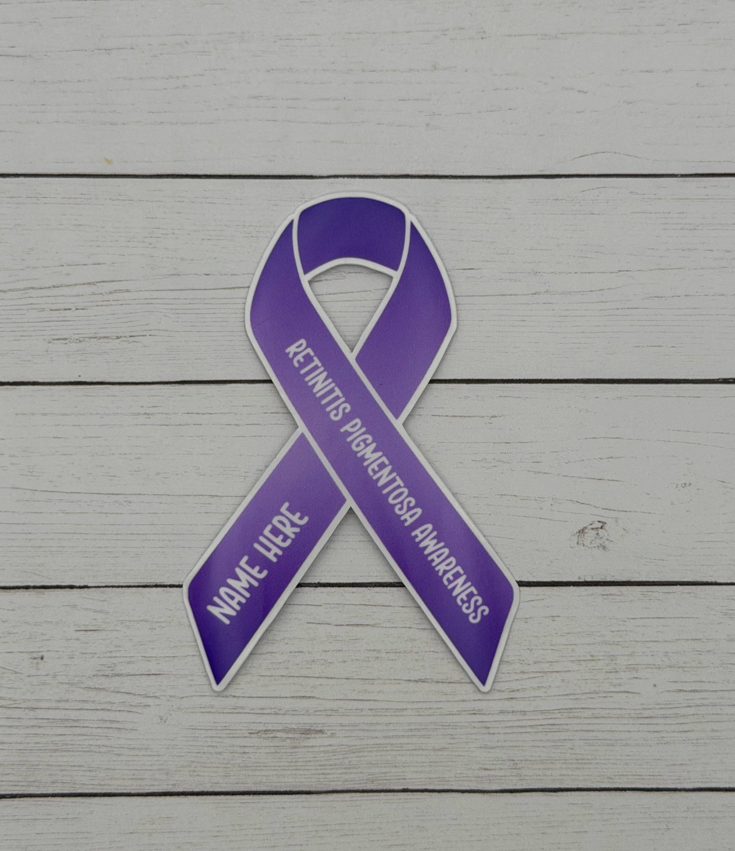 Retinitis Pigmentosa Awareness Custom Ribbon Sticker