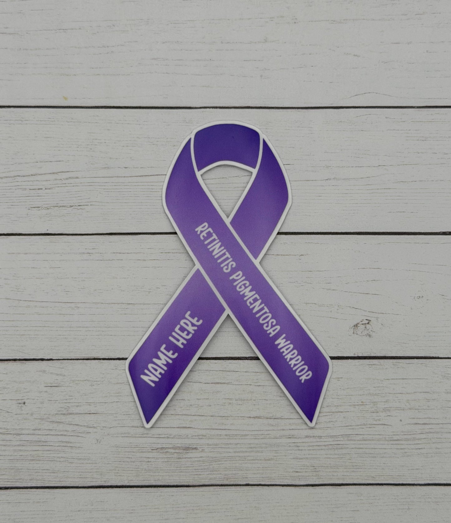 Retinitis Pigmentosa Warrior Custom Ribbon Sticker