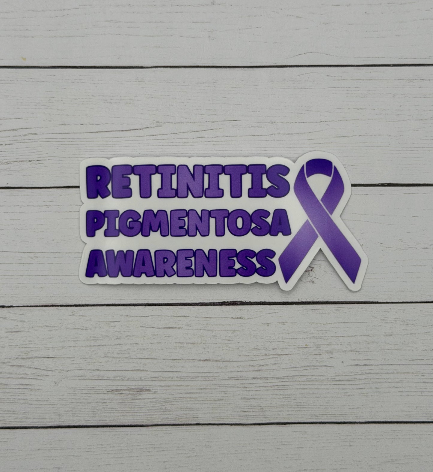 Retinitis Pigmentosa Awareness with Ribbon Sticker