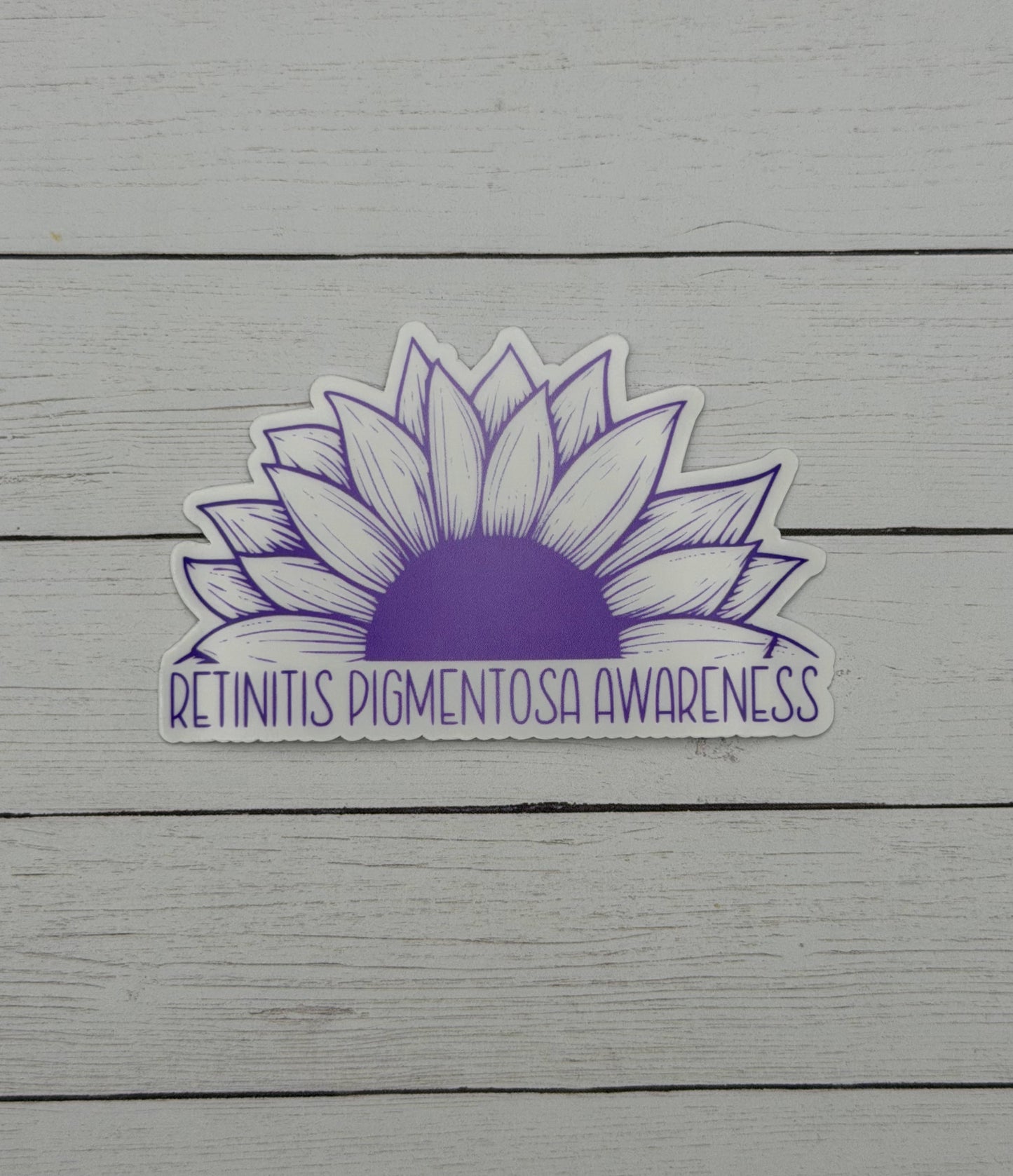 Retinitis Pigmentosa Awareness Sunflower Sticker